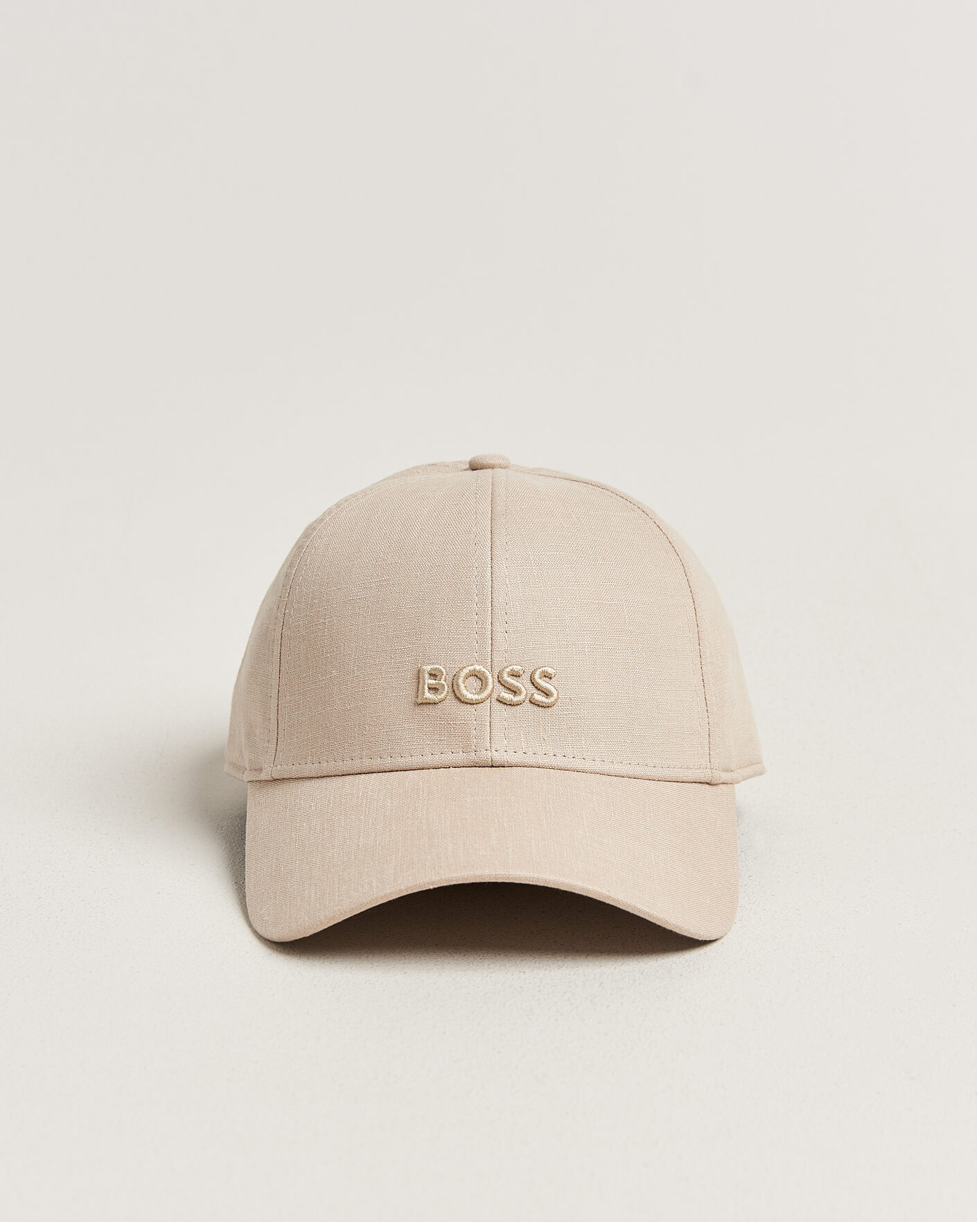 Herre | Hatte & kasketter | BOSS BLACK | Zed Linen Cap Open Beige