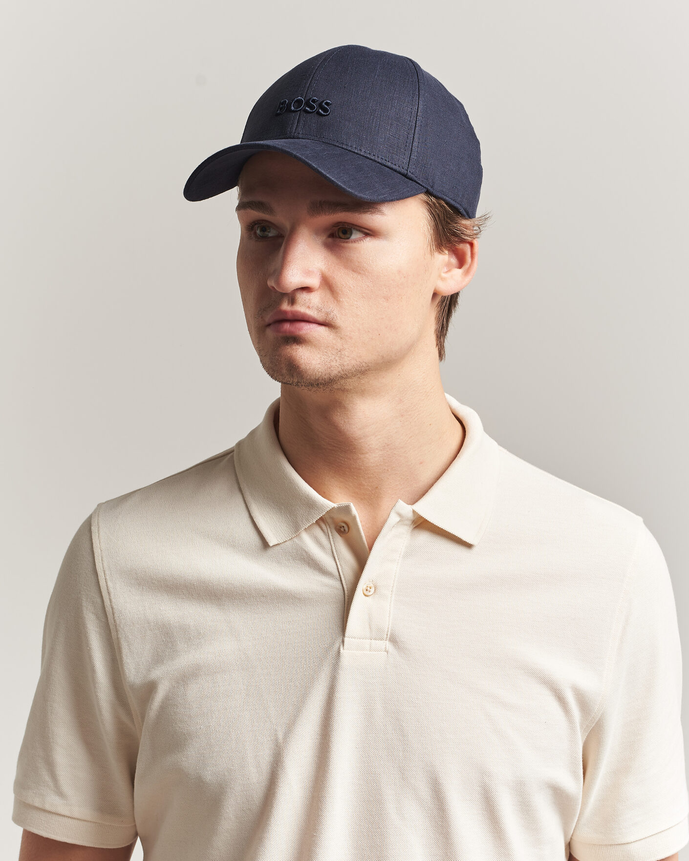 Herre | Hatte & kasketter | BOSS BLACK | Zed Linen Cap Dark Blue