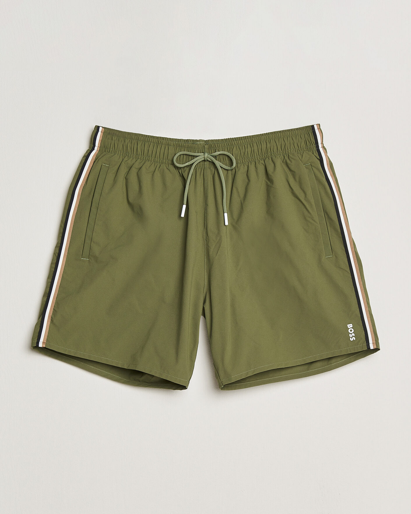 Herre | Badebukser | BOSS BLACK | Iconic Swimshorts Open Green
