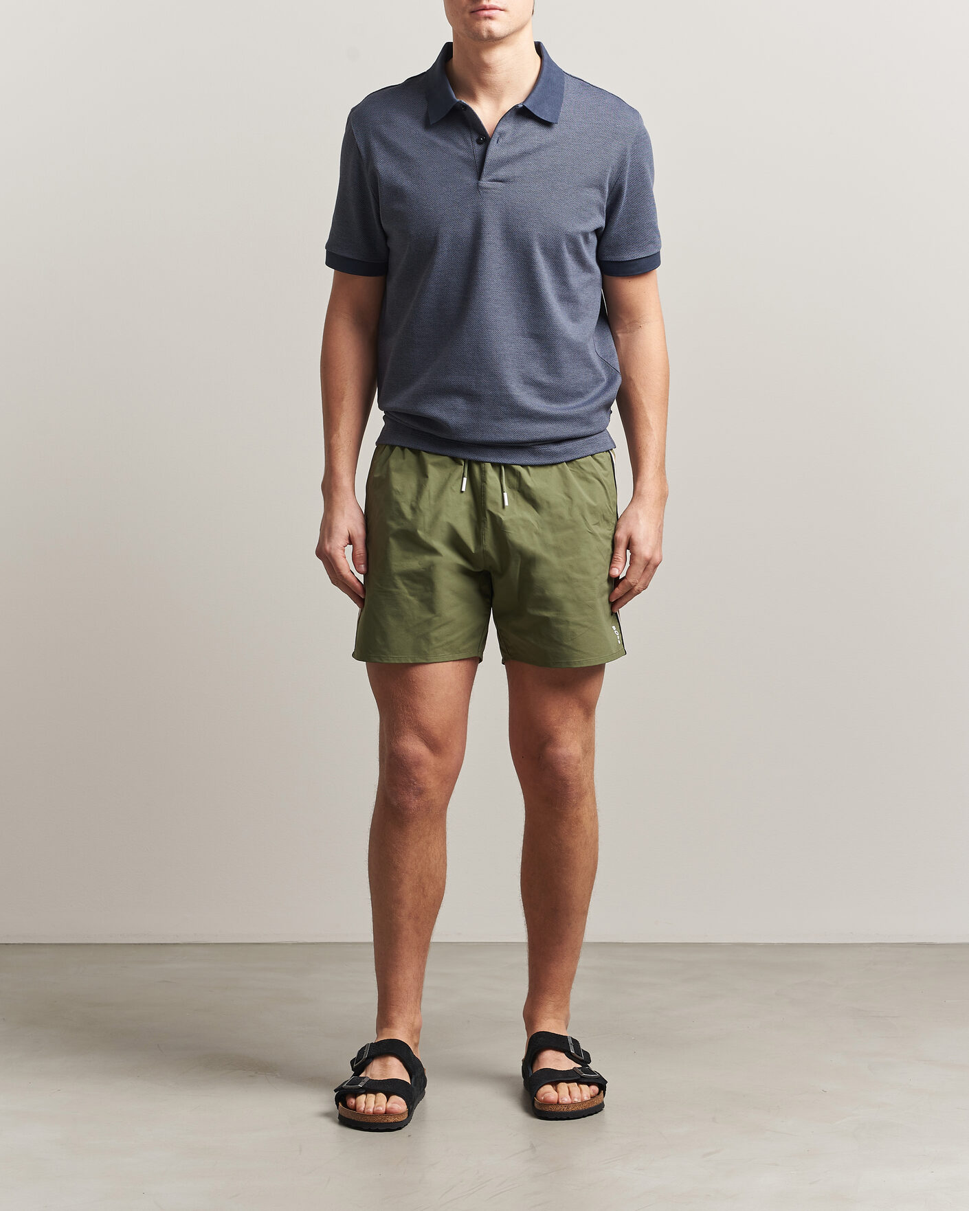 Herre | Badebukser | BOSS BLACK | Iconic Swimshorts Open Green