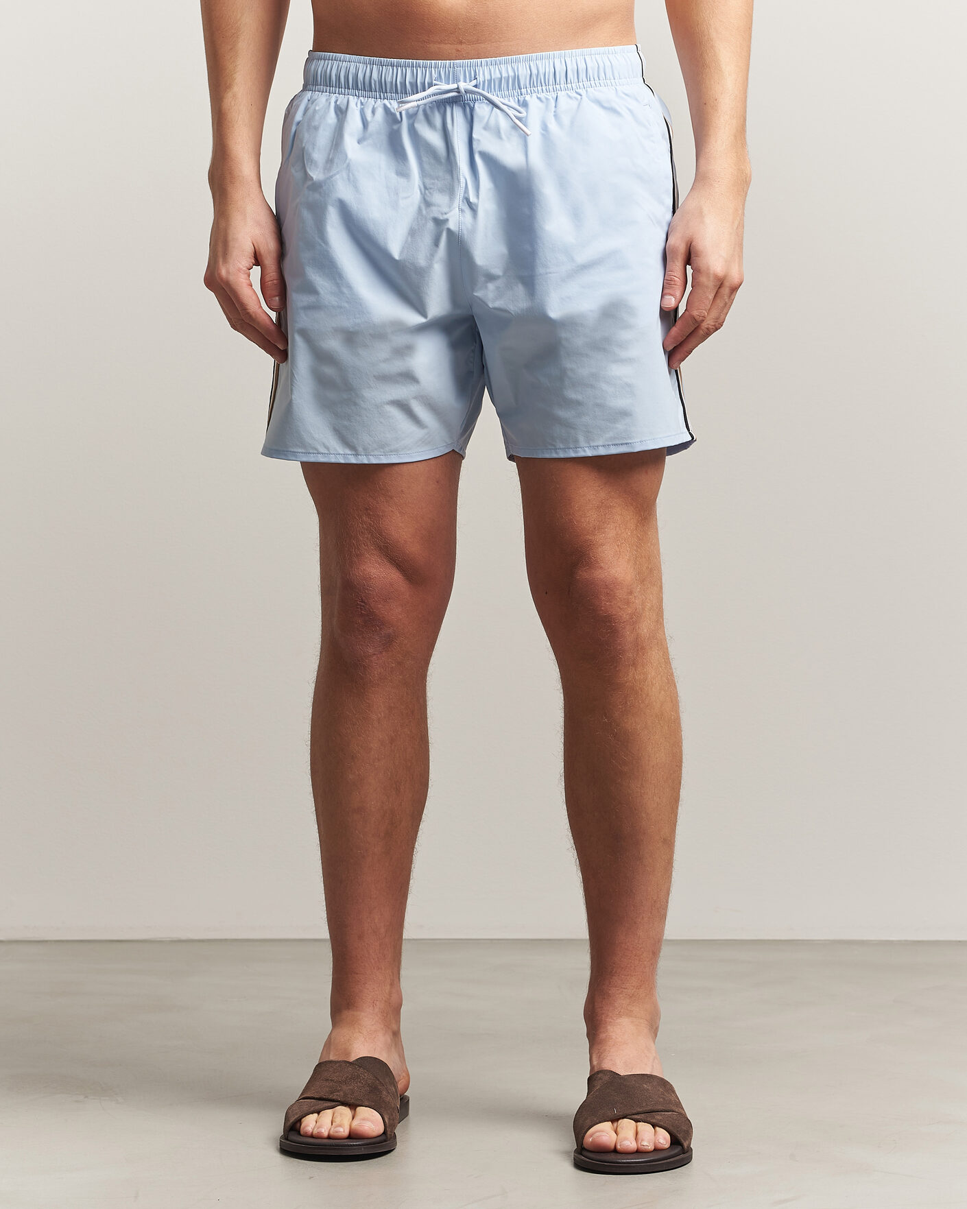 Herre | Badebukser | BOSS BLACK | Iconic Swimshorts Light Blue