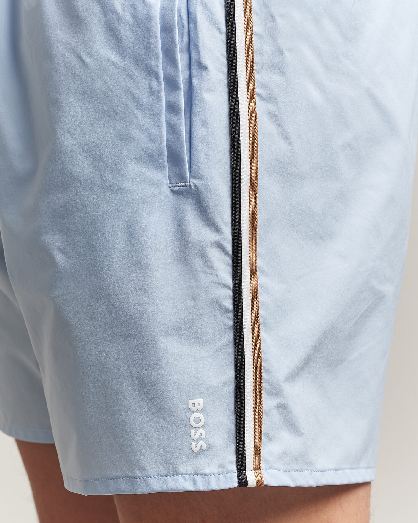 Herre | Badebukser | BOSS BLACK | Iconic Swimshorts Light Blue