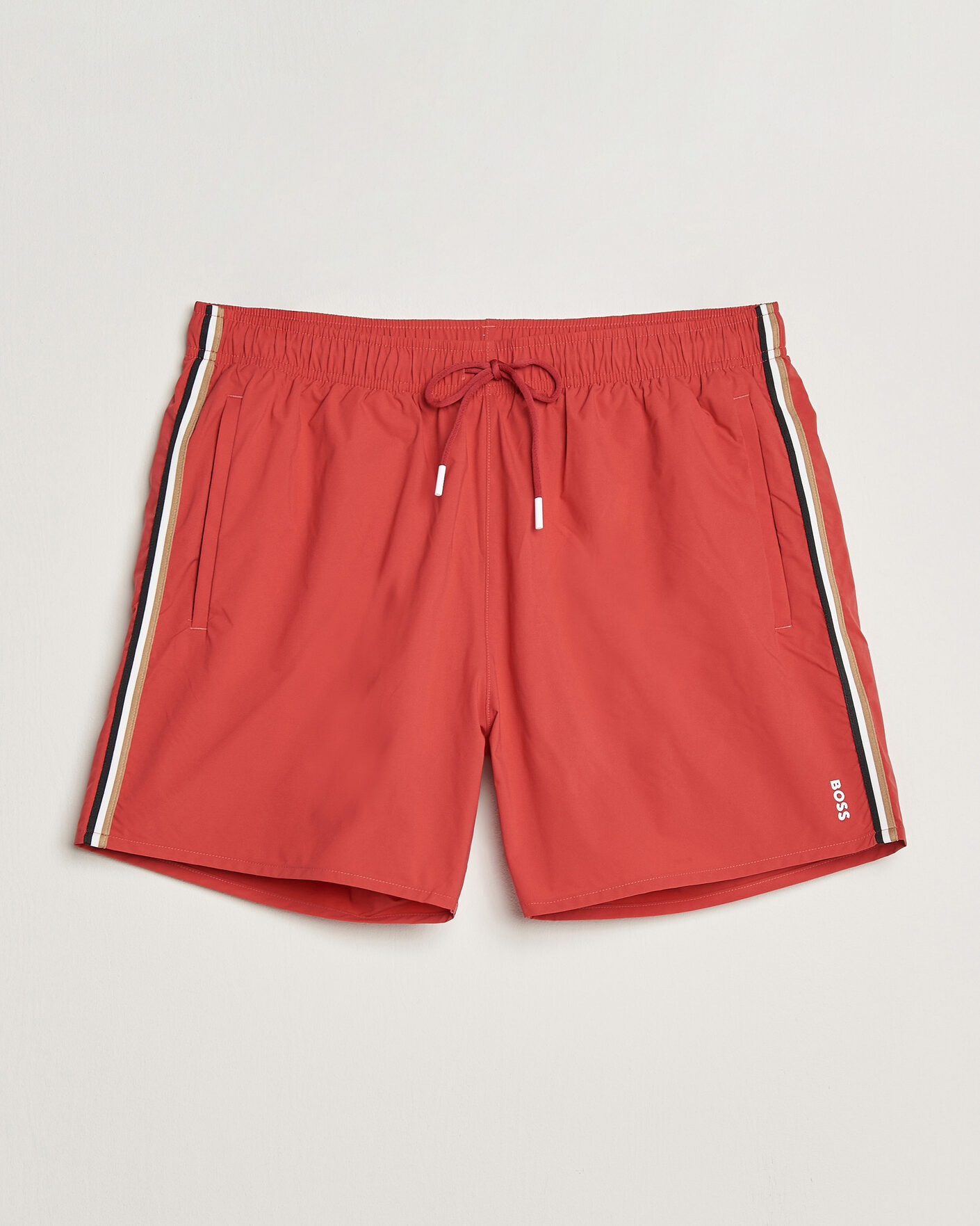 Herre | Badebukser | BOSS BLACK | Iconic Swimshorts Dark Red