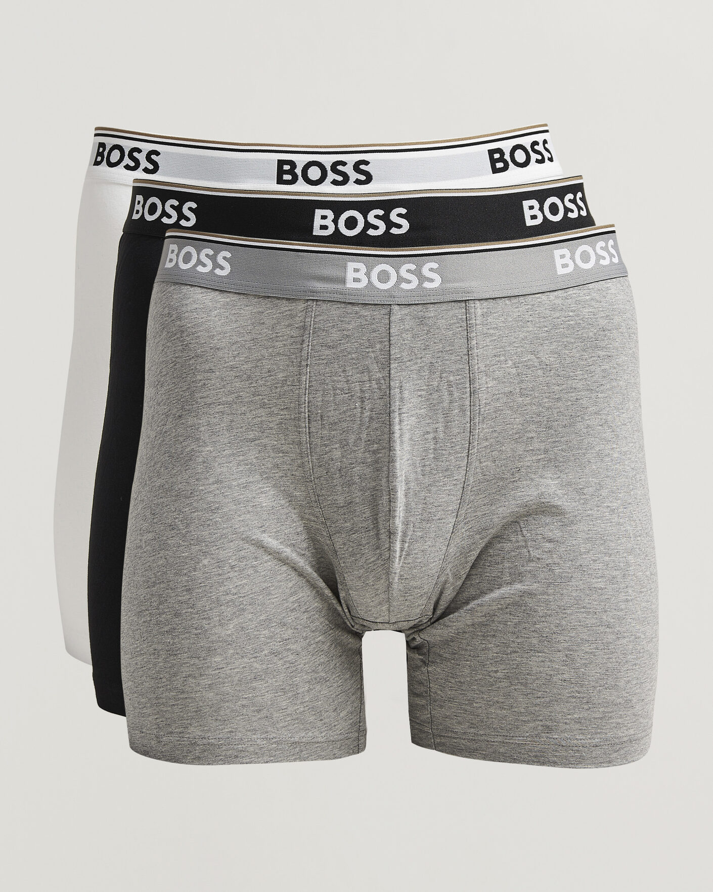Herre | Undertøj | BOSS BLACK | 3-Pack Long Leg Boxer Black/Grey/White