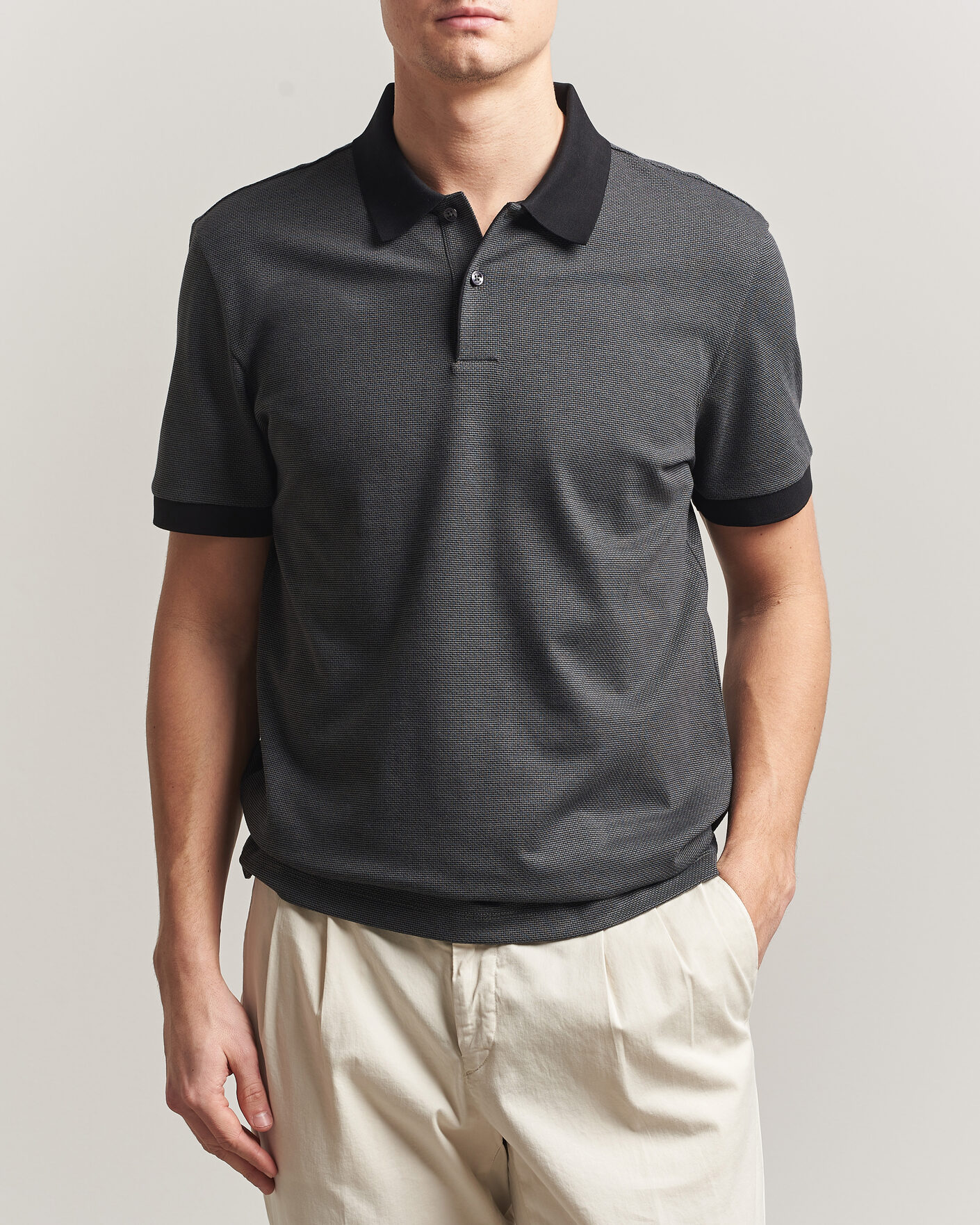 Herre | Polotrøjer | BOSS BLACK | Parlay Jersey Polo Black