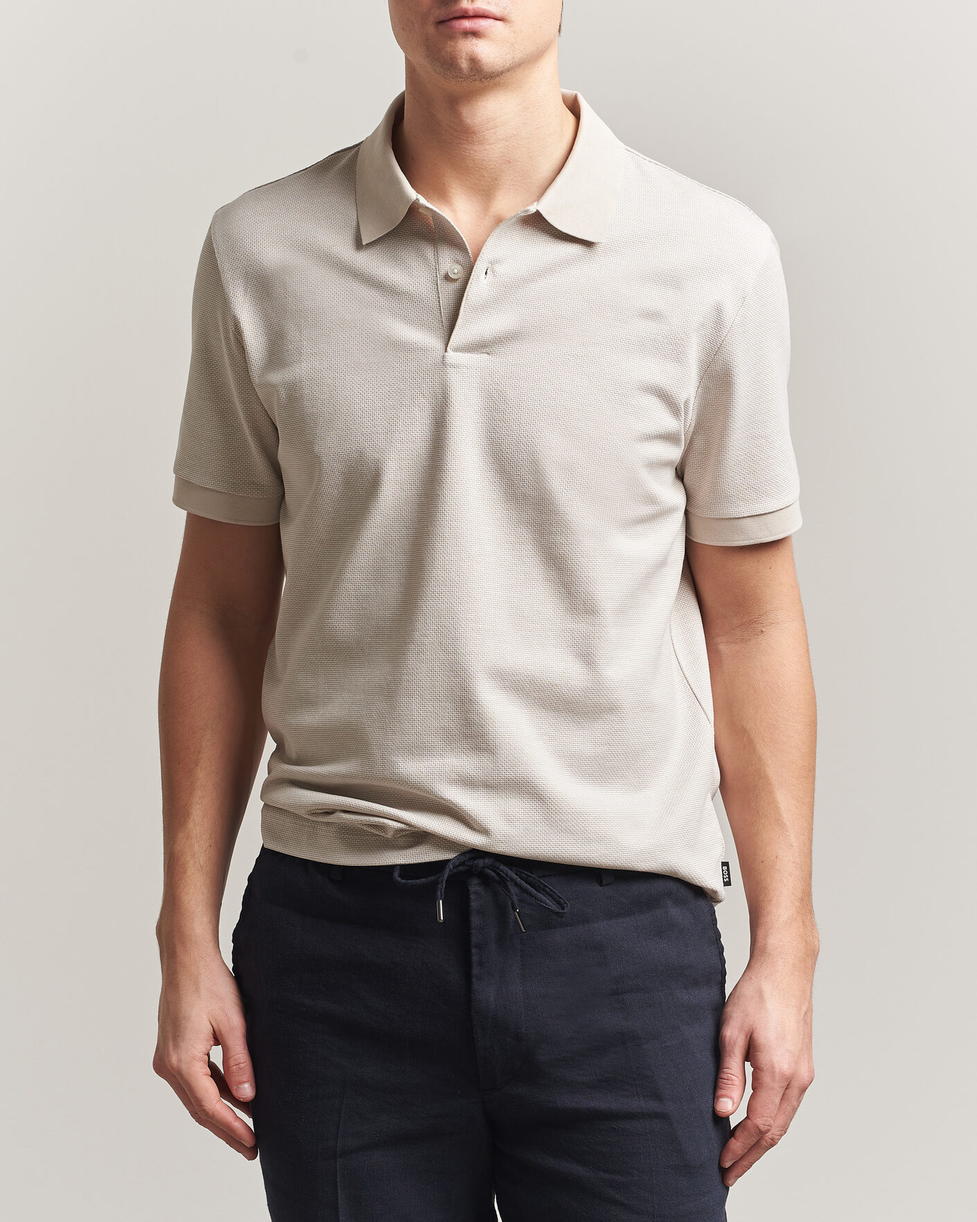 Herre | Polotrøjer | BOSS BLACK | Parlay Jersey Polo Open Beige
