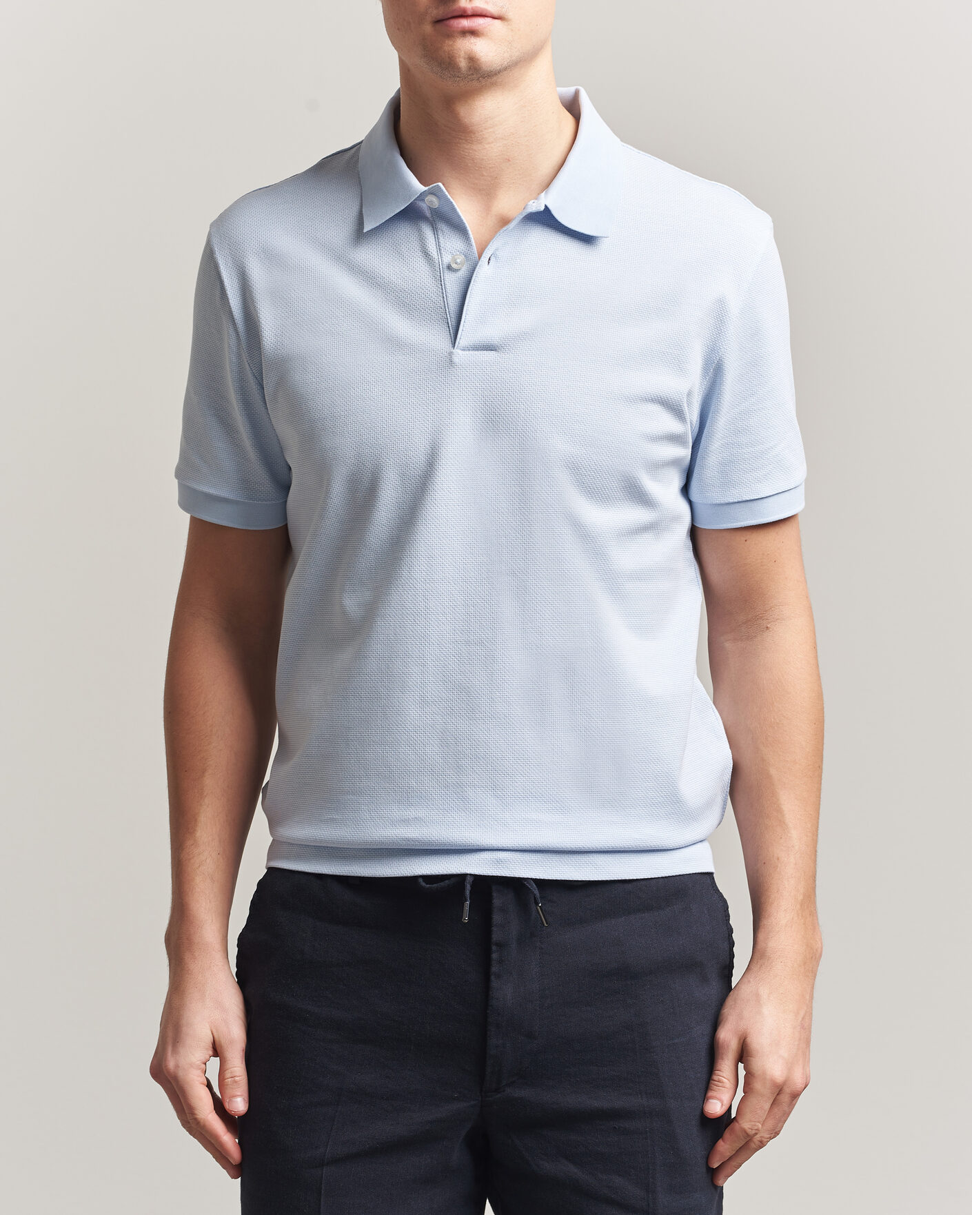 Herre | Polotrøjer | BOSS BLACK | Parlay Jersey Polo Light Blue