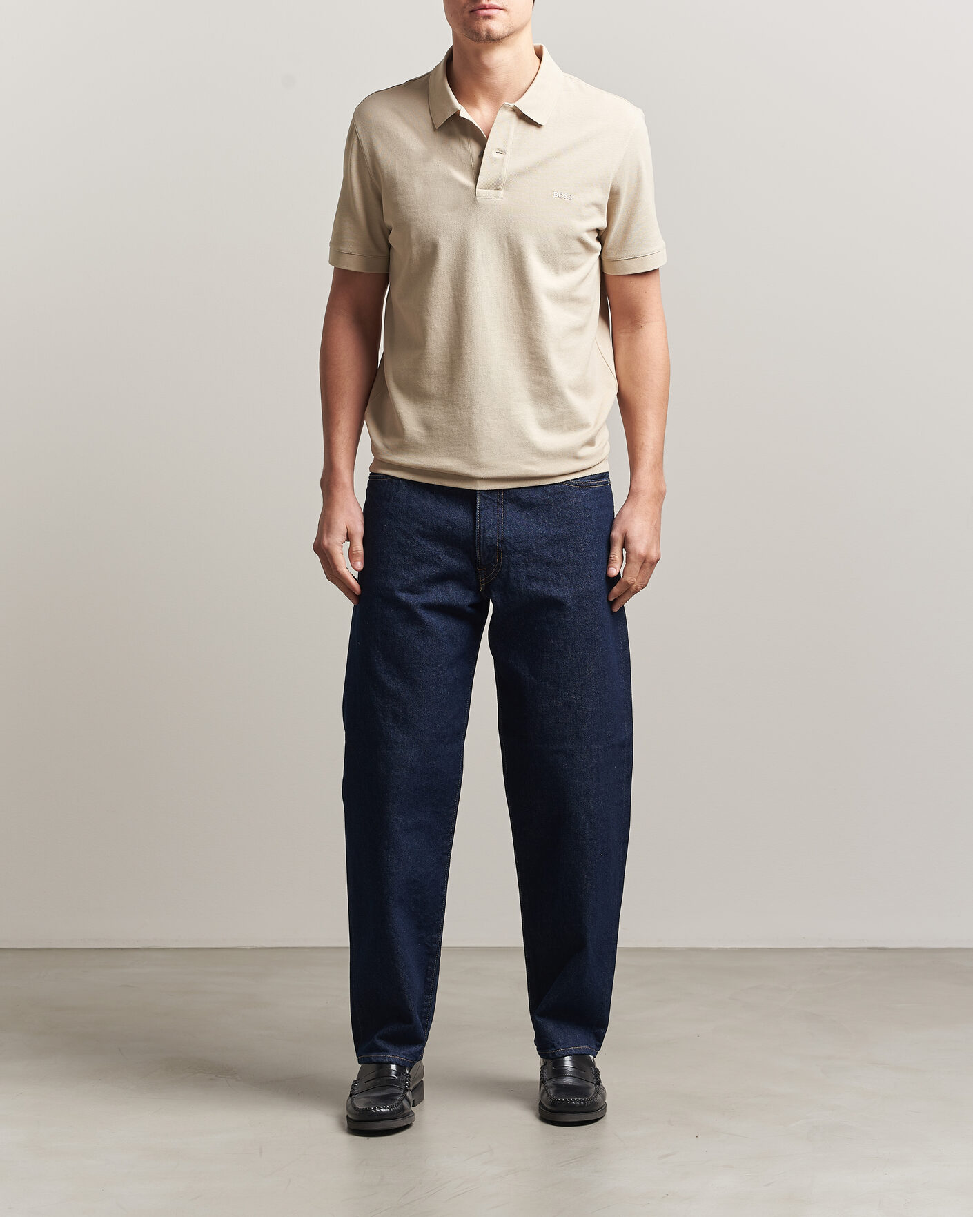 Herre | Polotrøjer | BOSS BLACK | Pallas Polo Open Beige