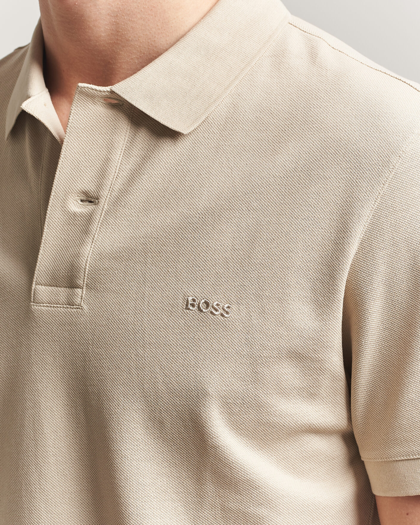 Herre | Polotrøjer | BOSS BLACK | Pallas Polo Open Beige