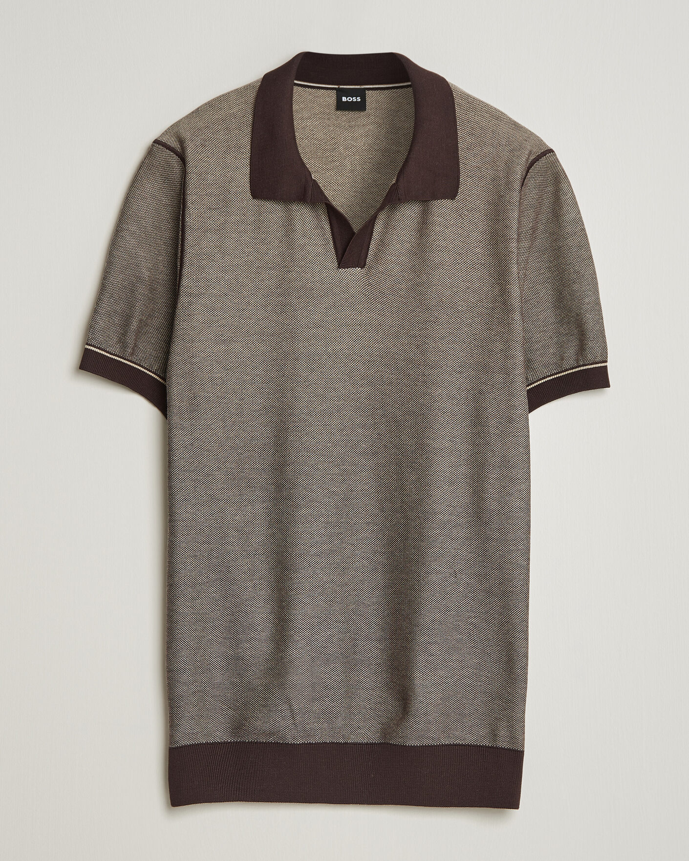 Herre | Polotrøjer | BOSS BLACK | Narciso Knitted Polo Dark Brown
