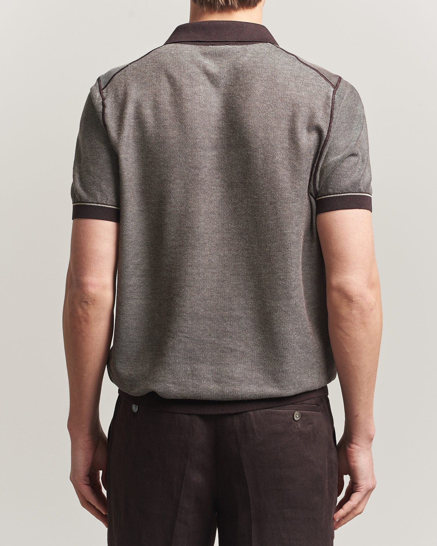 Herre | Polotrøjer | BOSS BLACK | Narciso Knitted Polo Dark Brown