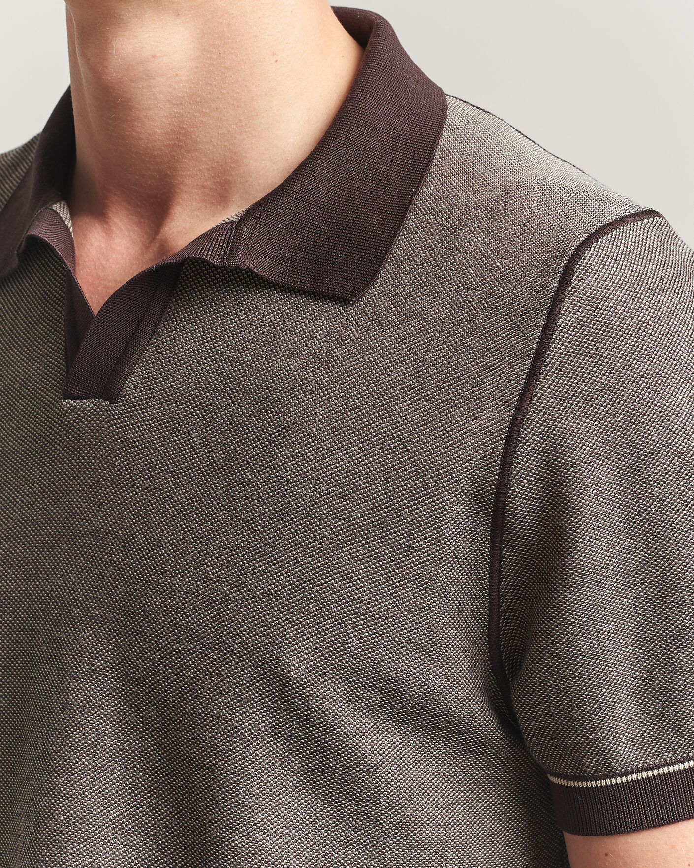 Herre | Polotrøjer | BOSS BLACK | Narciso Knitted Polo Dark Brown