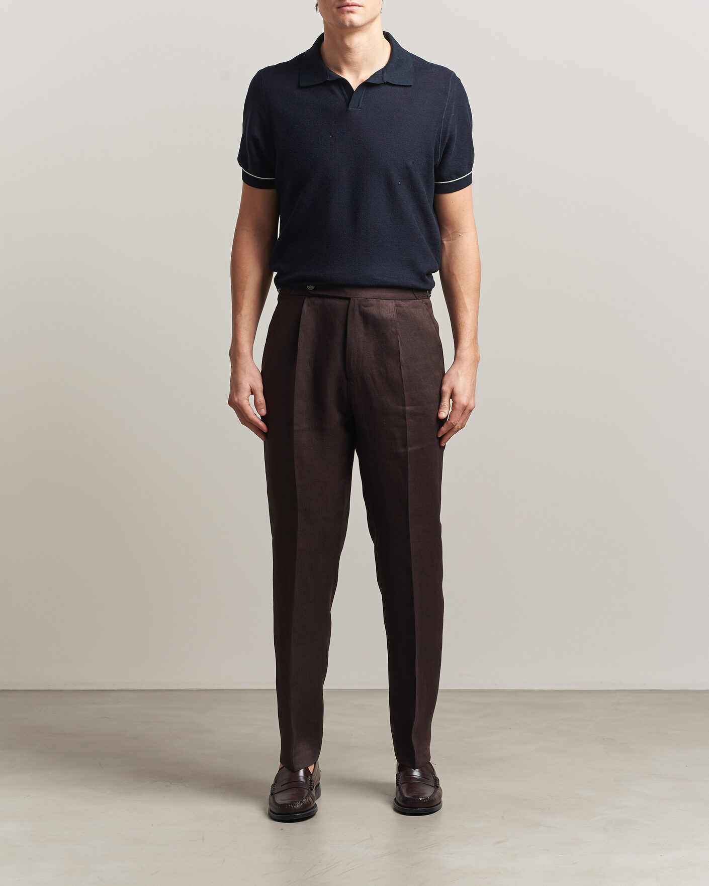 Herre | Polotrøjer | BOSS BLACK | Narciso Knitted Polo Dark Blue