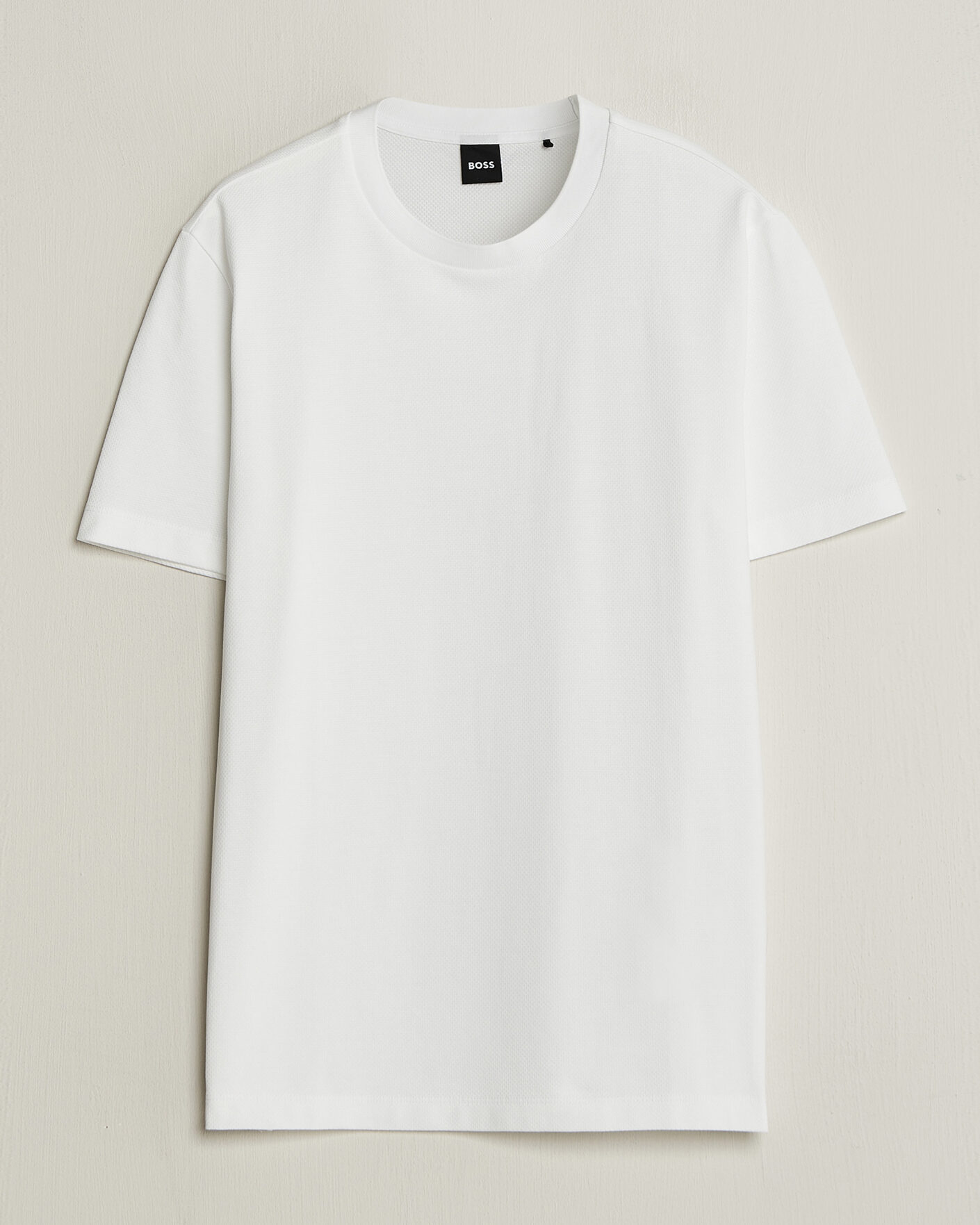 Herre | T-Shirts | BOSS BLACK | Thompson Structured T-Shirt White