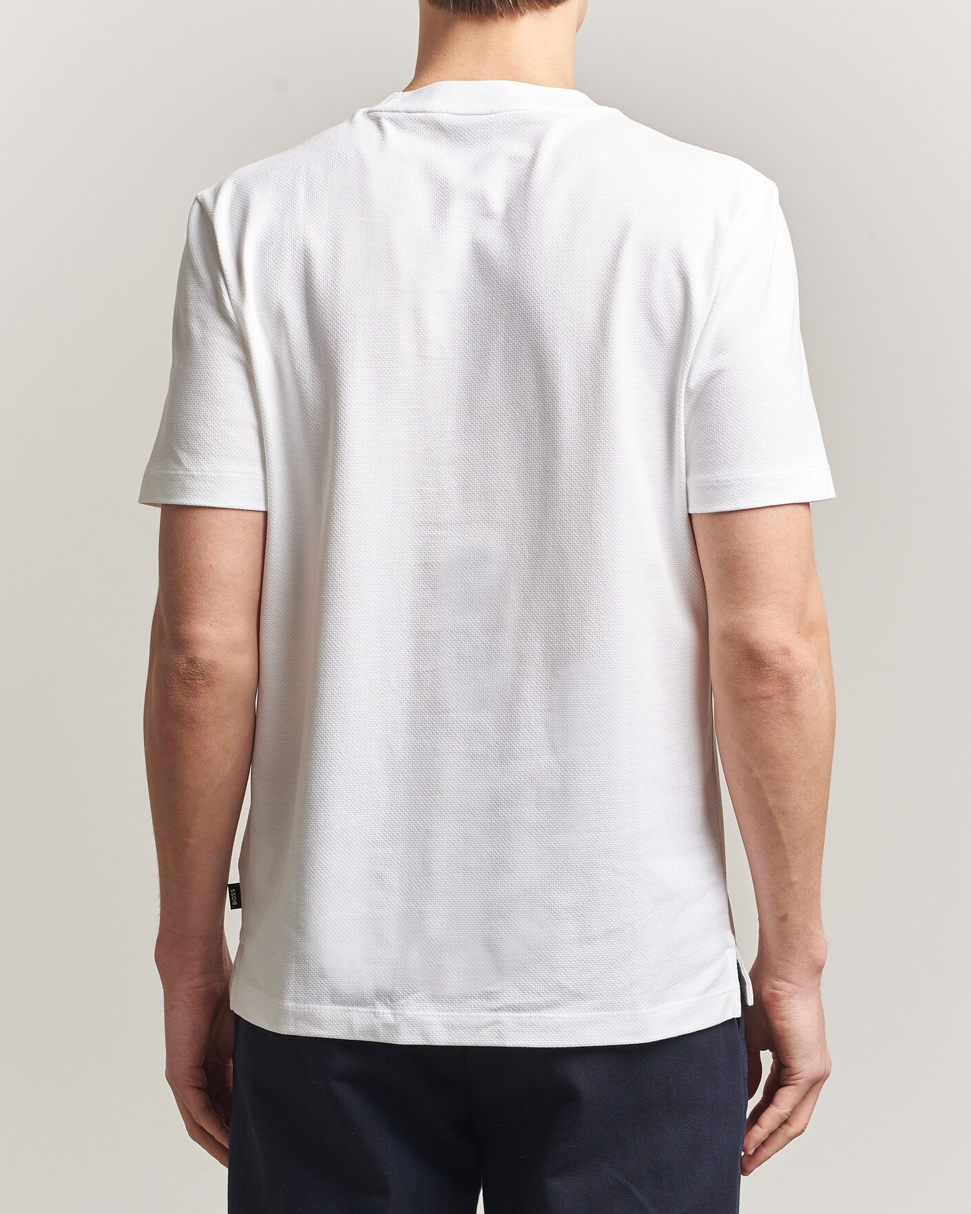 Herre | T-Shirts | BOSS BLACK | Thompson Structured T-Shirt White