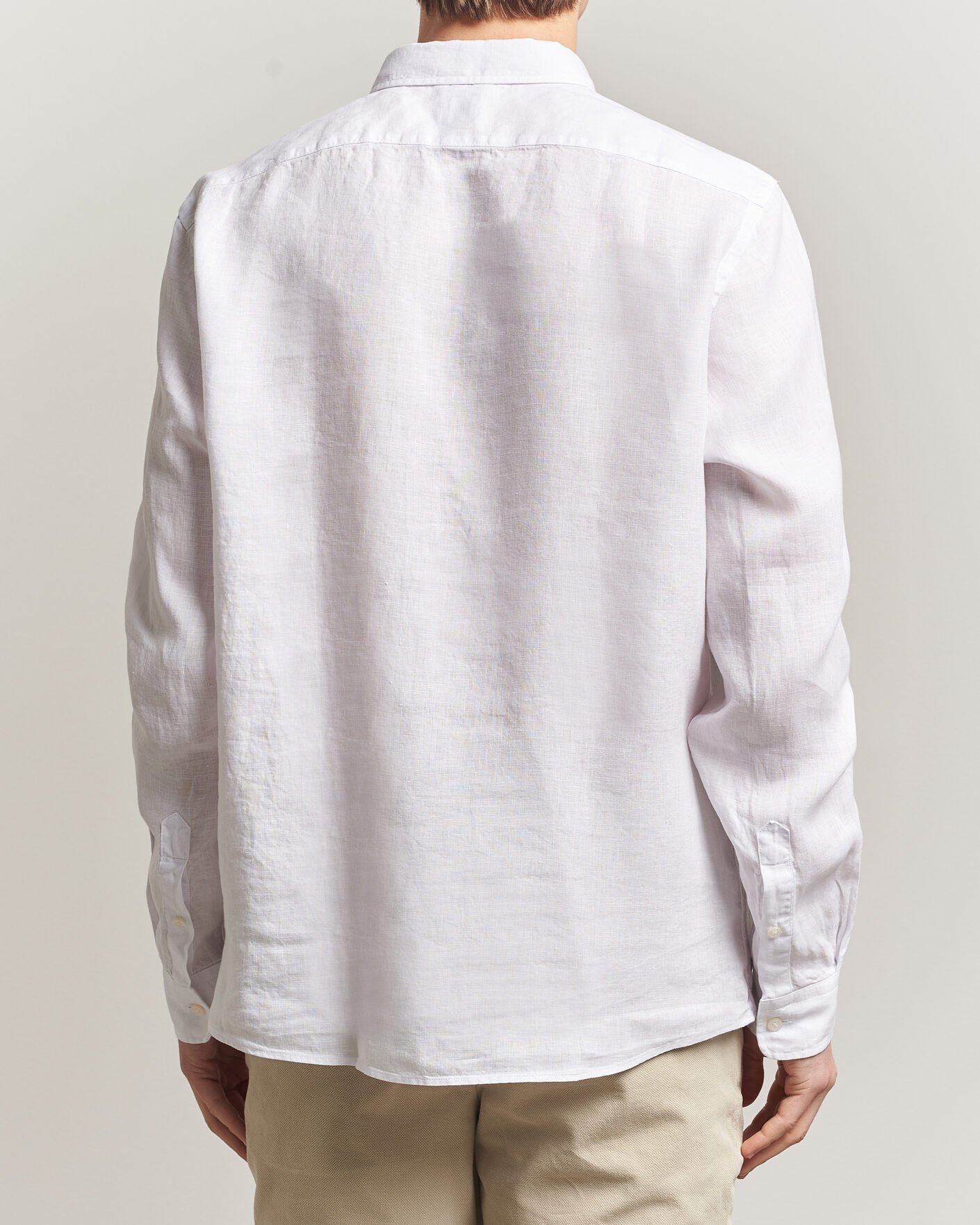 Herre | Skjorter | BOSS BLACK | Liam Linen Shirt White