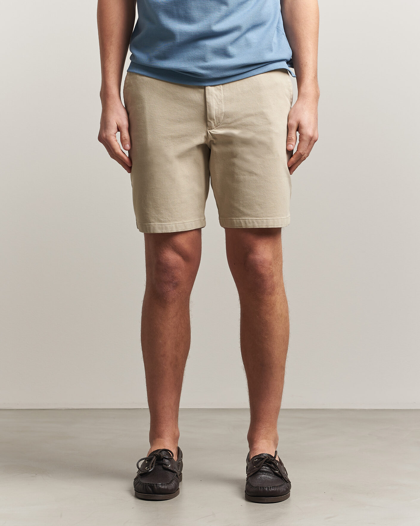 Herre | Shorts | BOSS BLACK | Kane Cotton Chino Shorts Open Beige