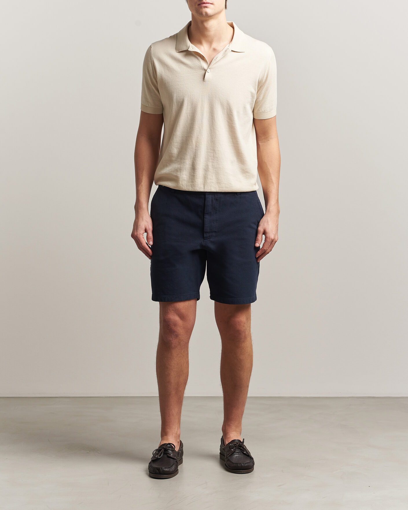 Herre | Shorts | BOSS BLACK | Kane Cotton Chino Shorts Dark Blue