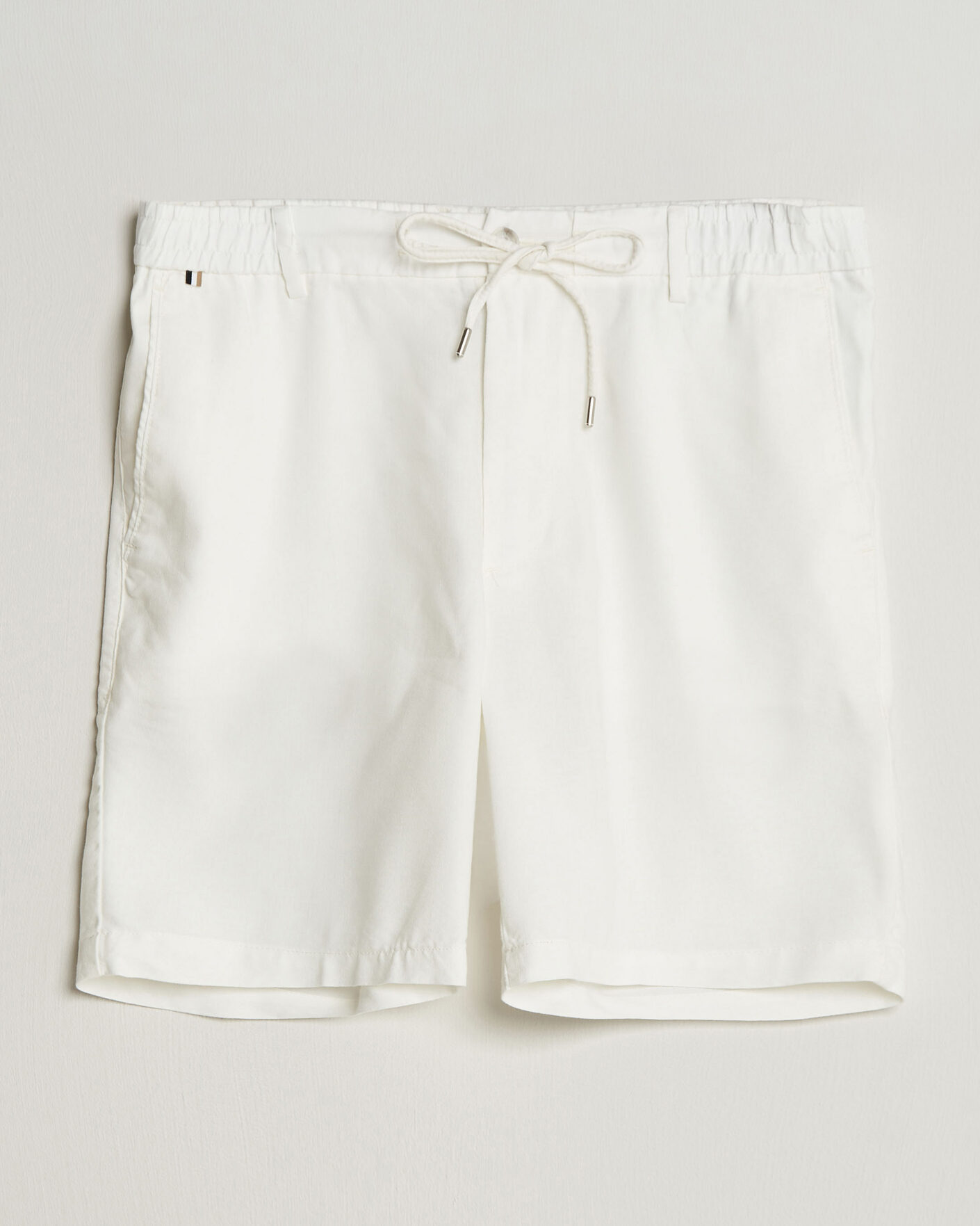 Herre | Shorts | BOSS BLACK | Kane Linen Drawstring Shorts White
