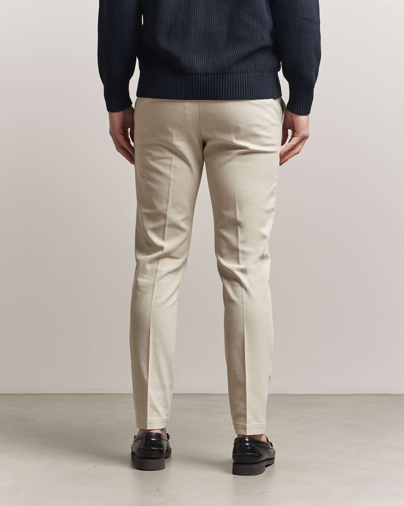 Herre | Bukser | BOSS BLACK | Kaiton Structured Chinos Open Beige