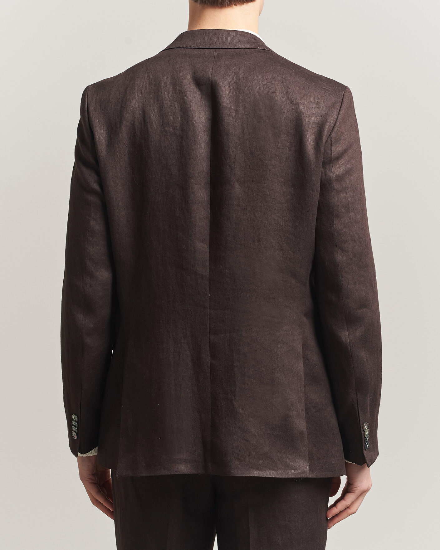 Herre | Blazere & jakker | BOSS BLACK | Hutson Linen Suit Blazer Dark Brown