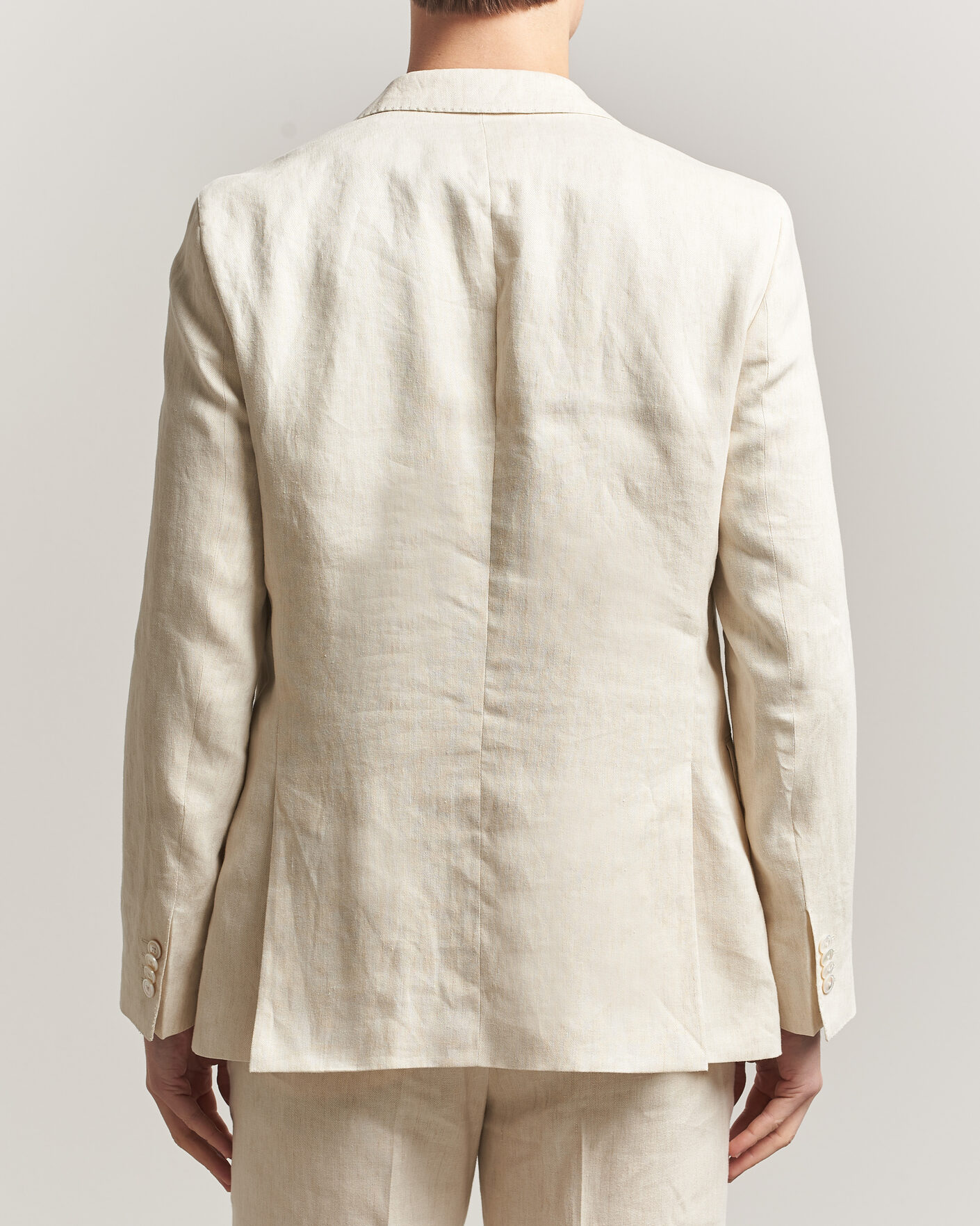 Herre | Blazere & jakker | BOSS BLACK | Hutson Linen Suit Blazer Open Beige