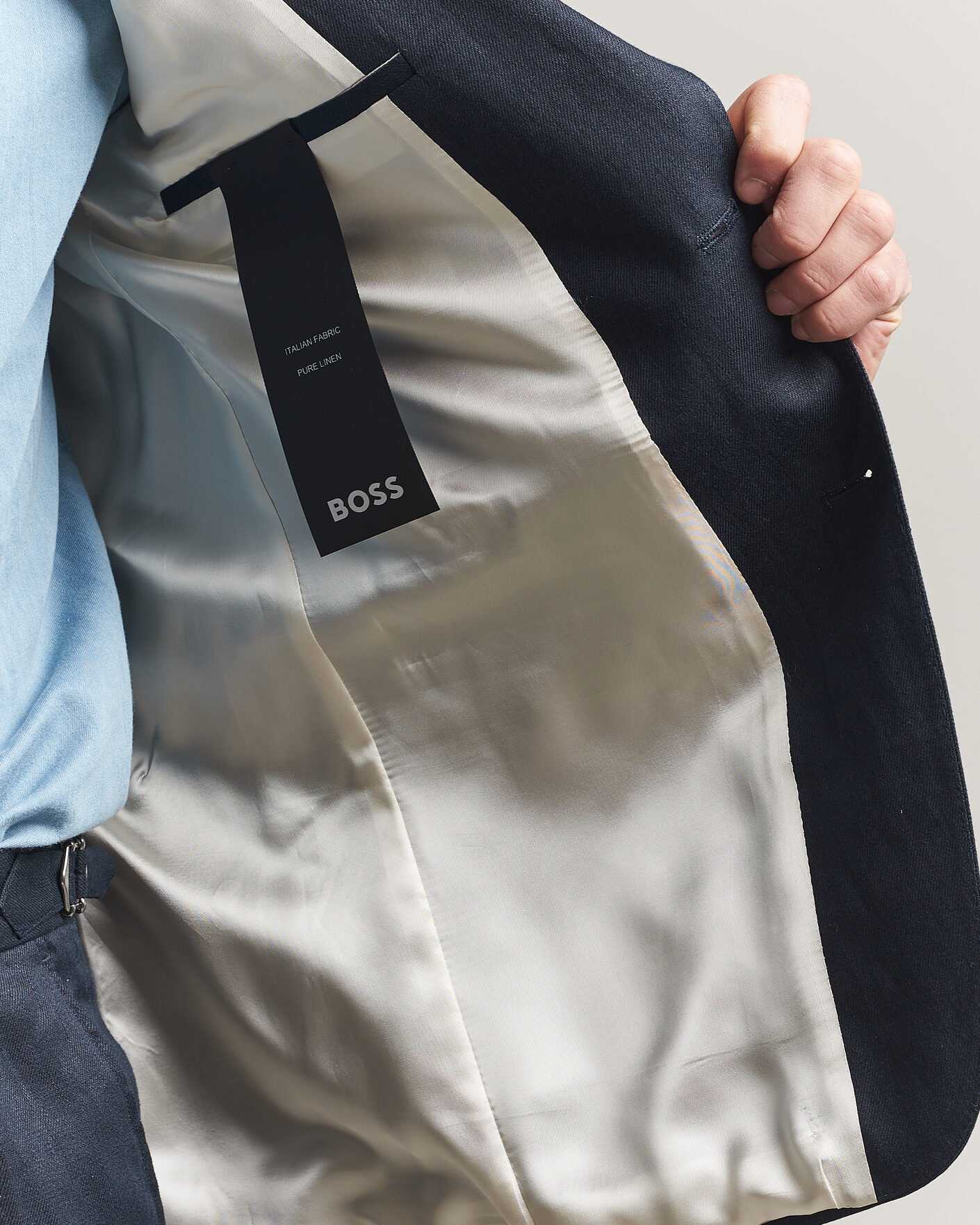 Herre | Blazere & jakker | BOSS BLACK | Hutson Linen Suit Blazer Dark Blue