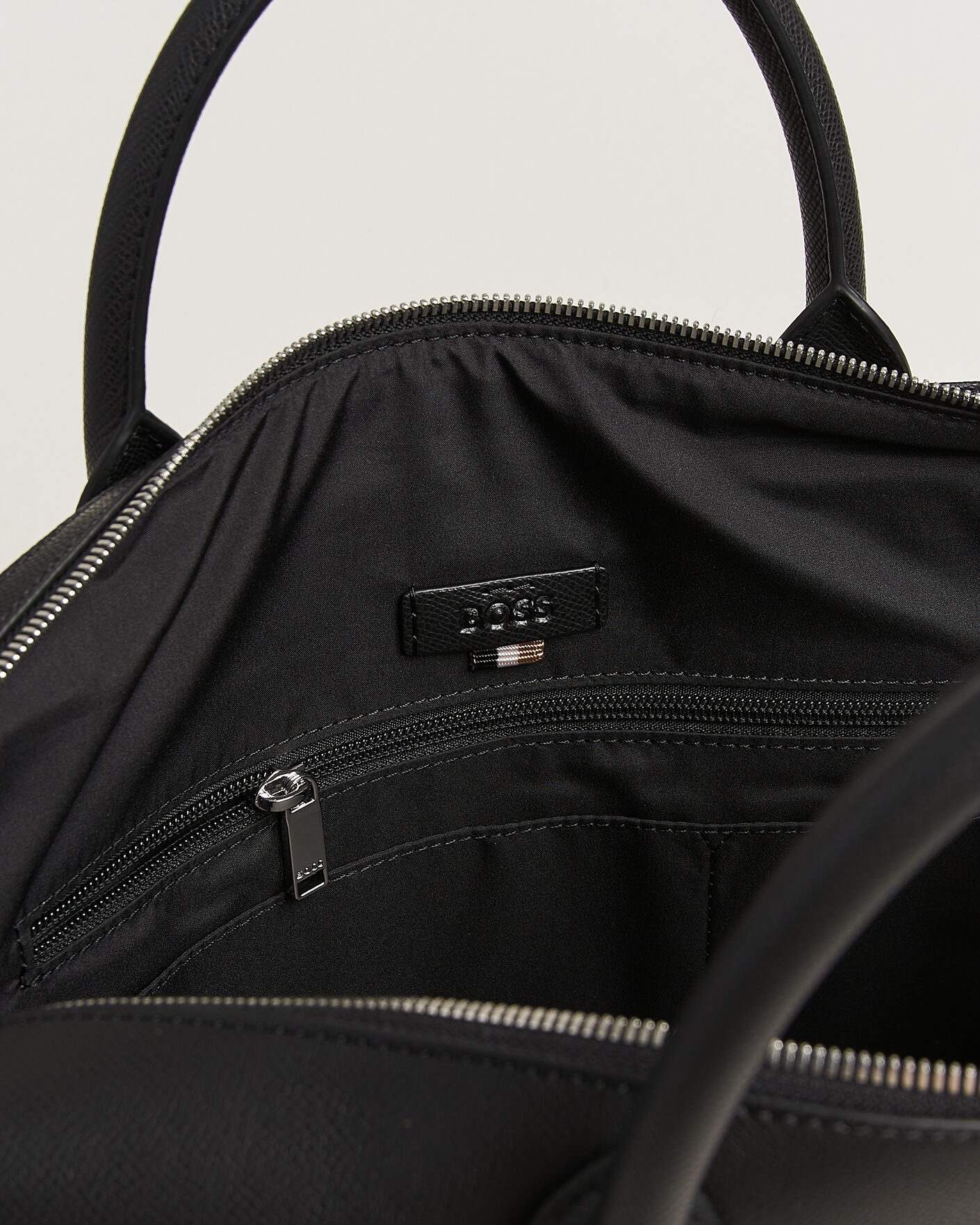 Herre | Tasker | BOSS BLACK | Daxter Leather Briefcase Black