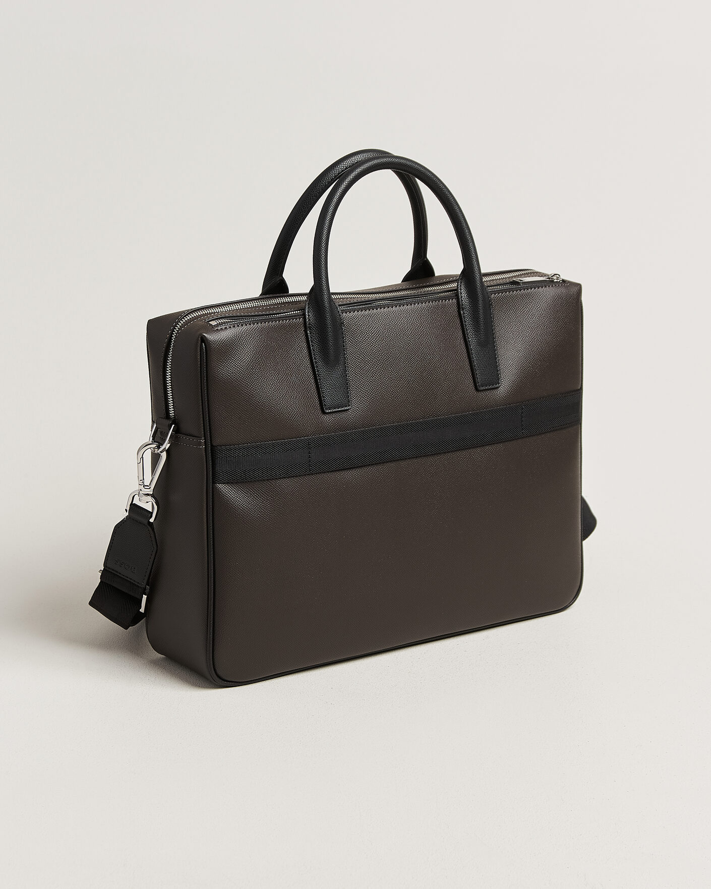 Herre | Tasker | BOSS BLACK | Daxter Leather Briefcase Dark Brown
