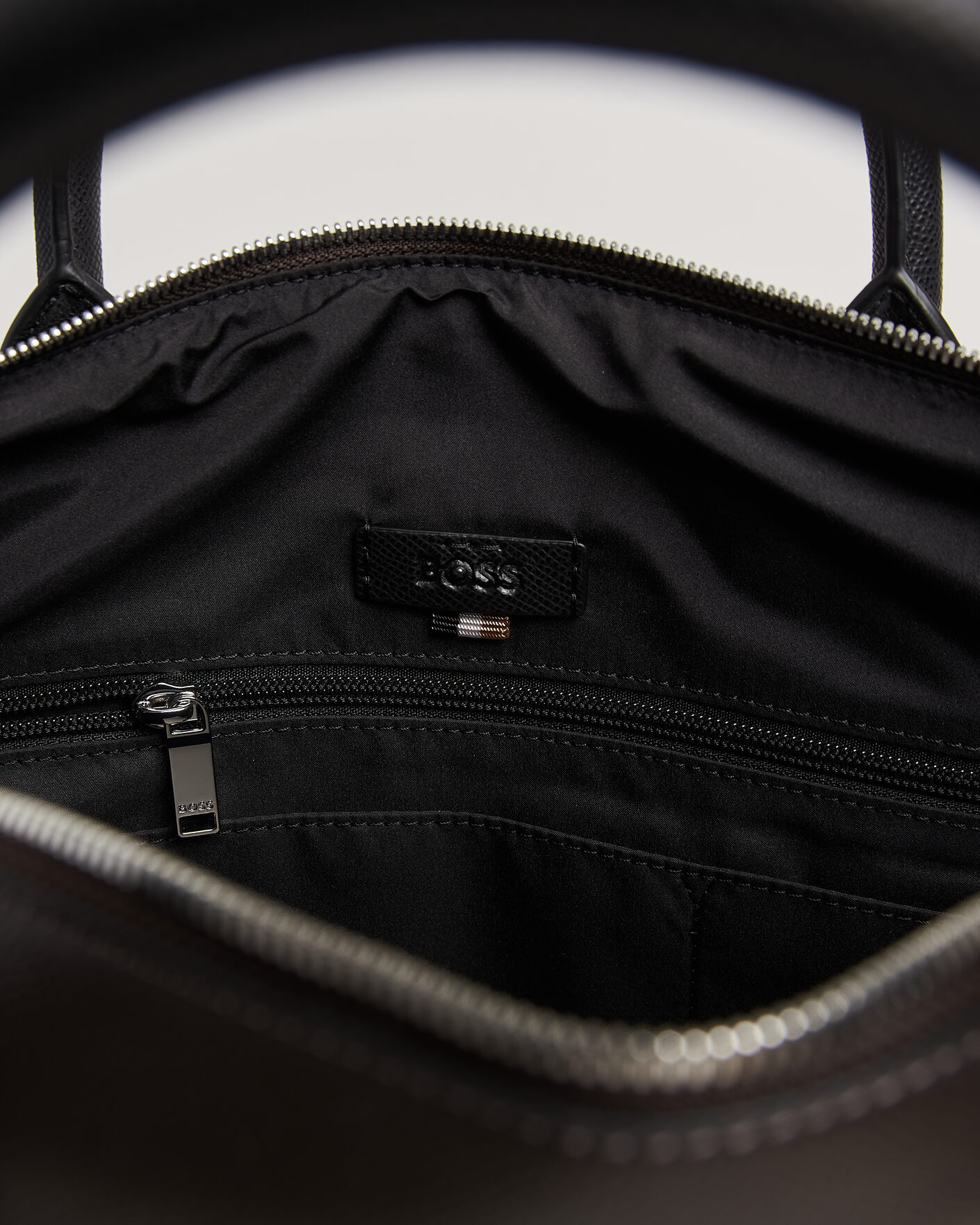 Herre | Tasker | BOSS BLACK | Daxter Leather Briefcase Dark Brown