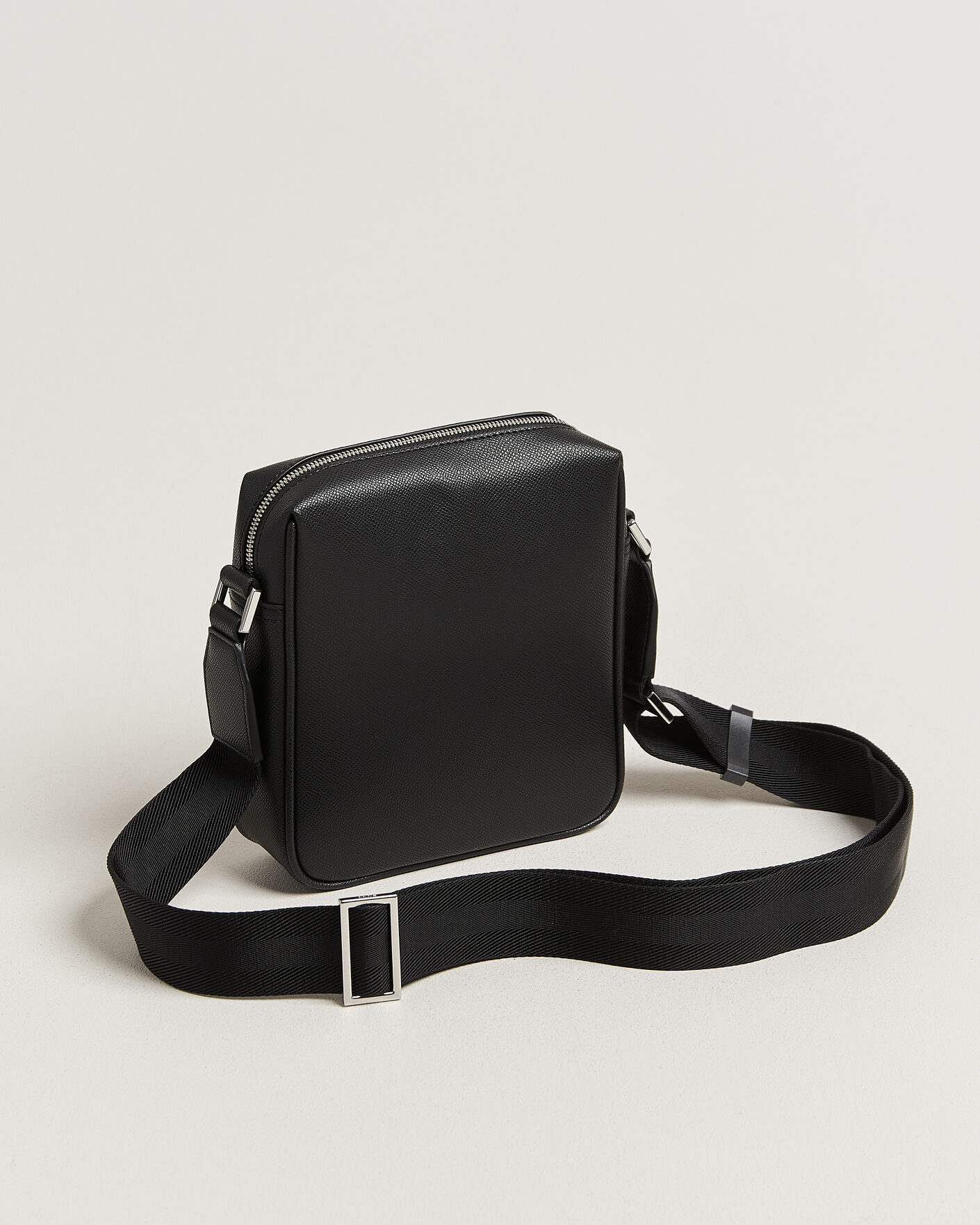 Herre | Tasker | BOSS BLACK | Daxter Leather Crossbody Bag Black