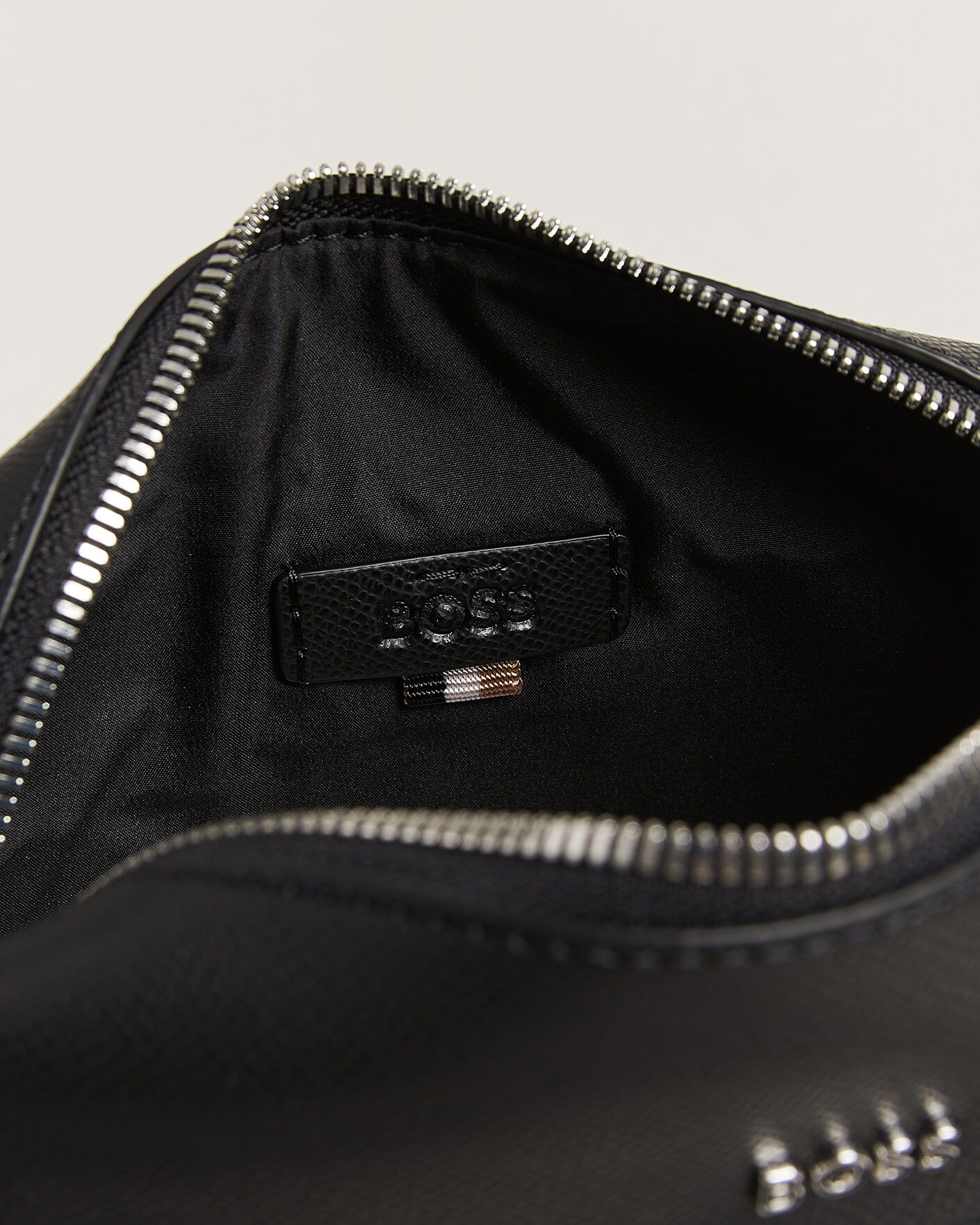Herre | Tasker | BOSS BLACK | Daxter Leather Crossbody Bag Black