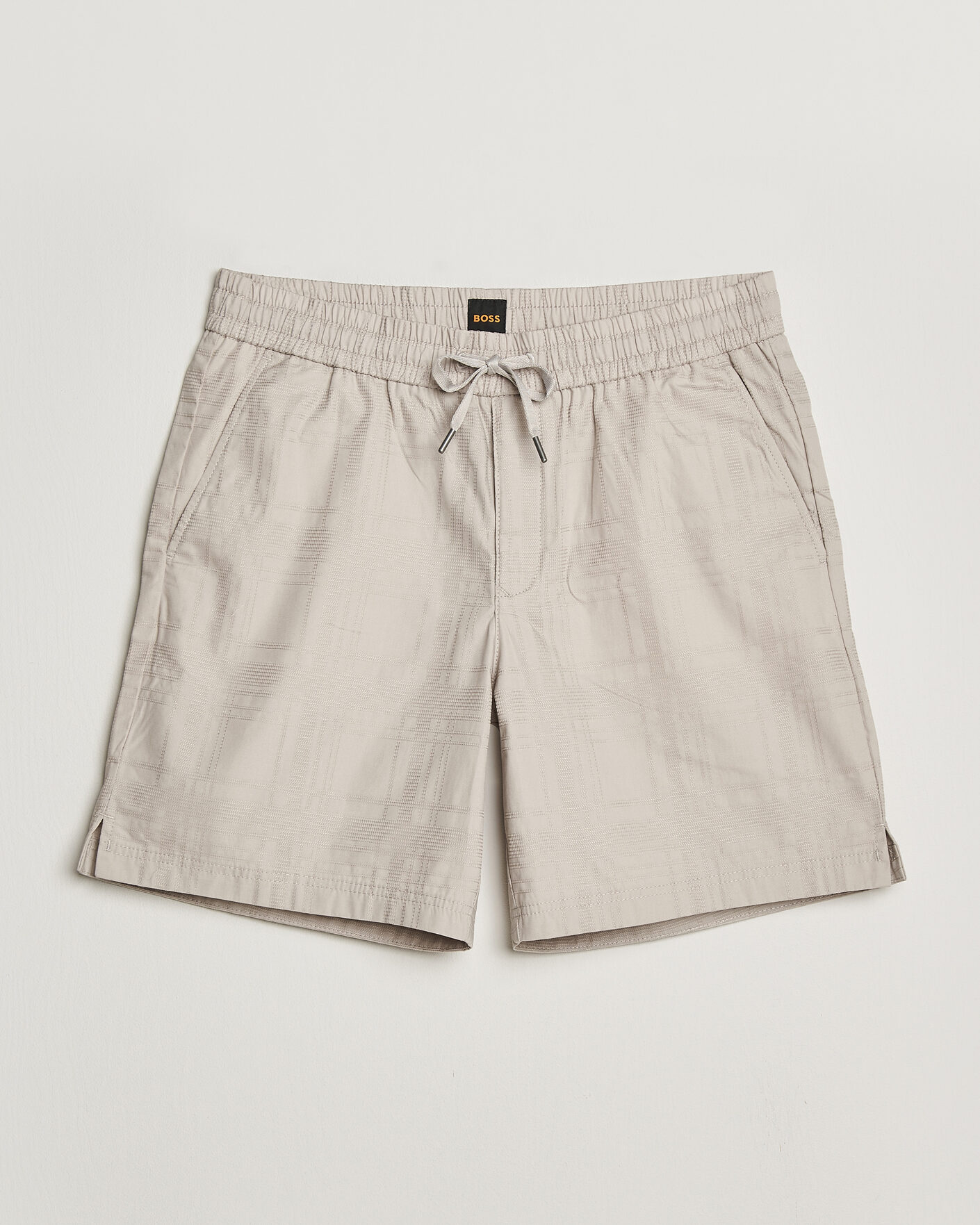 Herre | Shorts | BOSS ORANGE | Sandrew Cotton Drawstring Shorts Open Grey