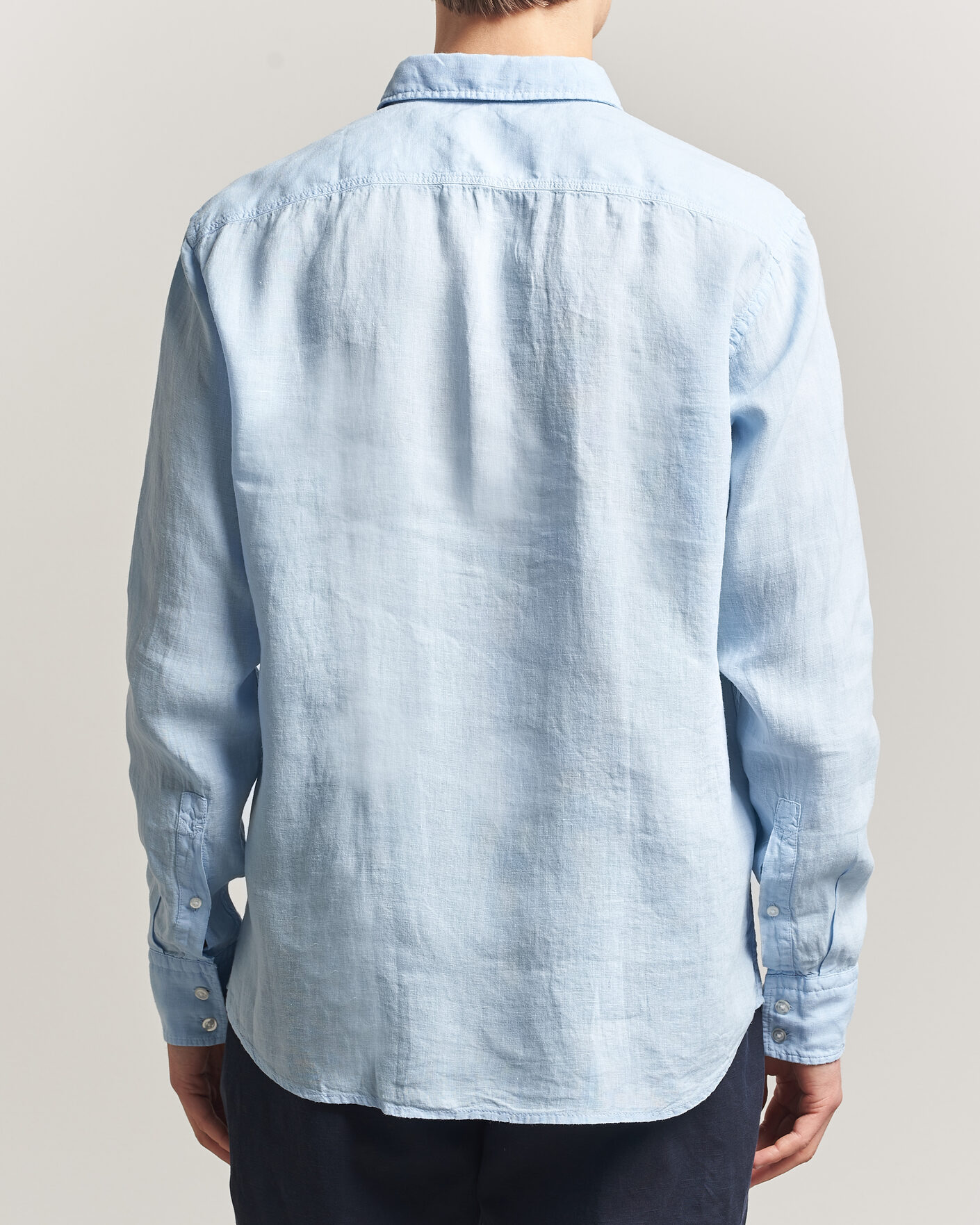 Herre | Skjorter | BOSS ORANGE | Relegant Linen Shirt Light Blue