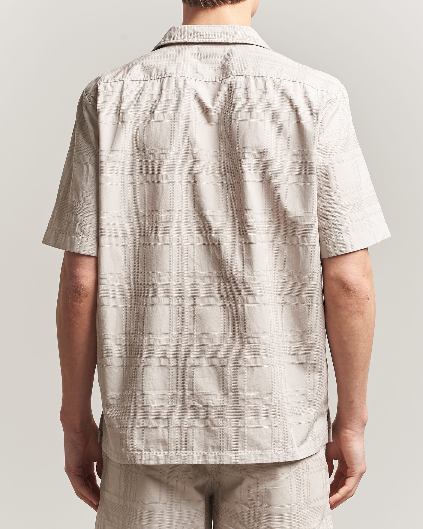 Herre | Skjorter | BOSS ORANGE | Rayer Cotton Resort Shirt Beige