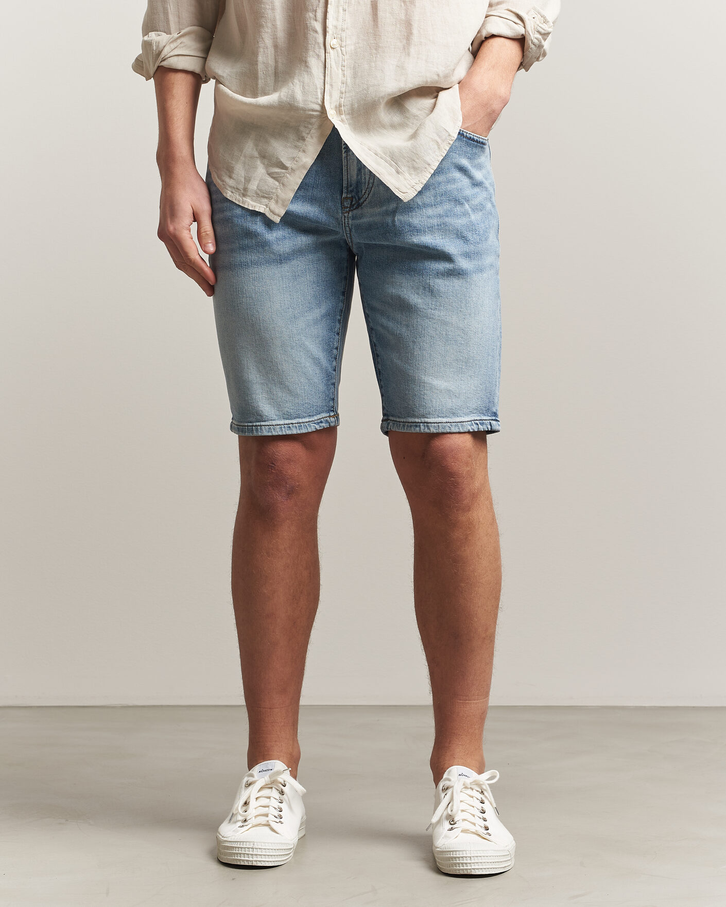Herre | Shorts | BOSS ORANGE | Re.Maine Denim Shorts Light Blue