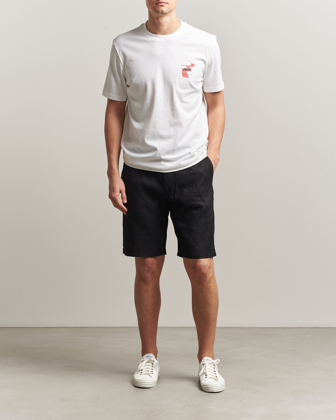 Herre | T-Shirts | BOSS ORANGE | Movement Printed Crew Neck T-Shirt Natural