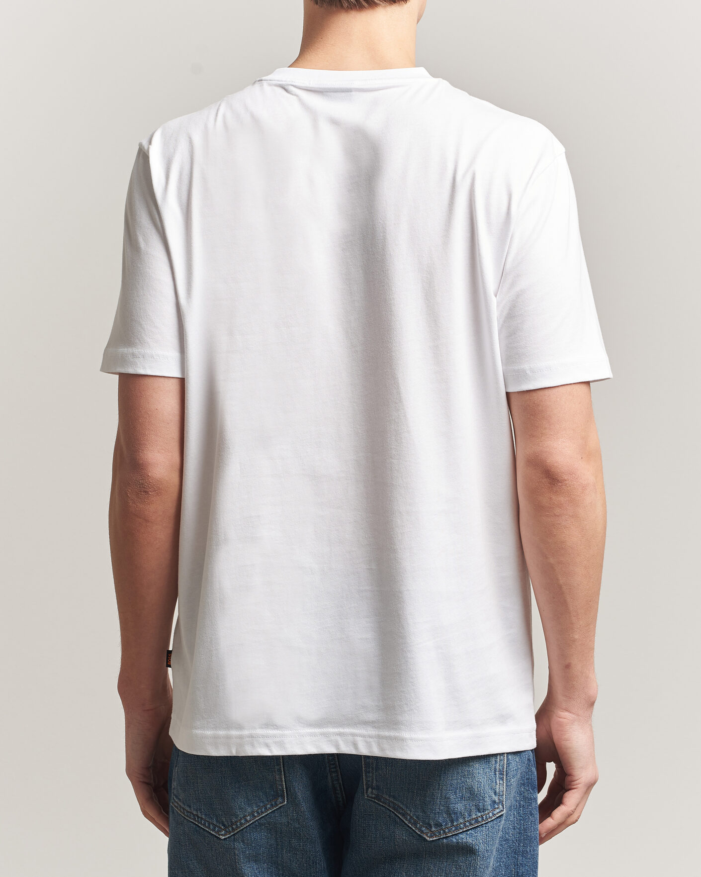 Herre | T-Shirts | BOSS ORANGE | Creature Printed Crew Neck T-Shirt Natural