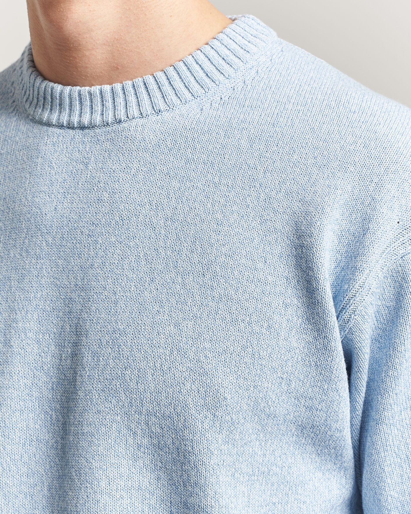 Herre | Trøjer | BOSS ORANGE | Kerlino Knitted Sweater Light Blue