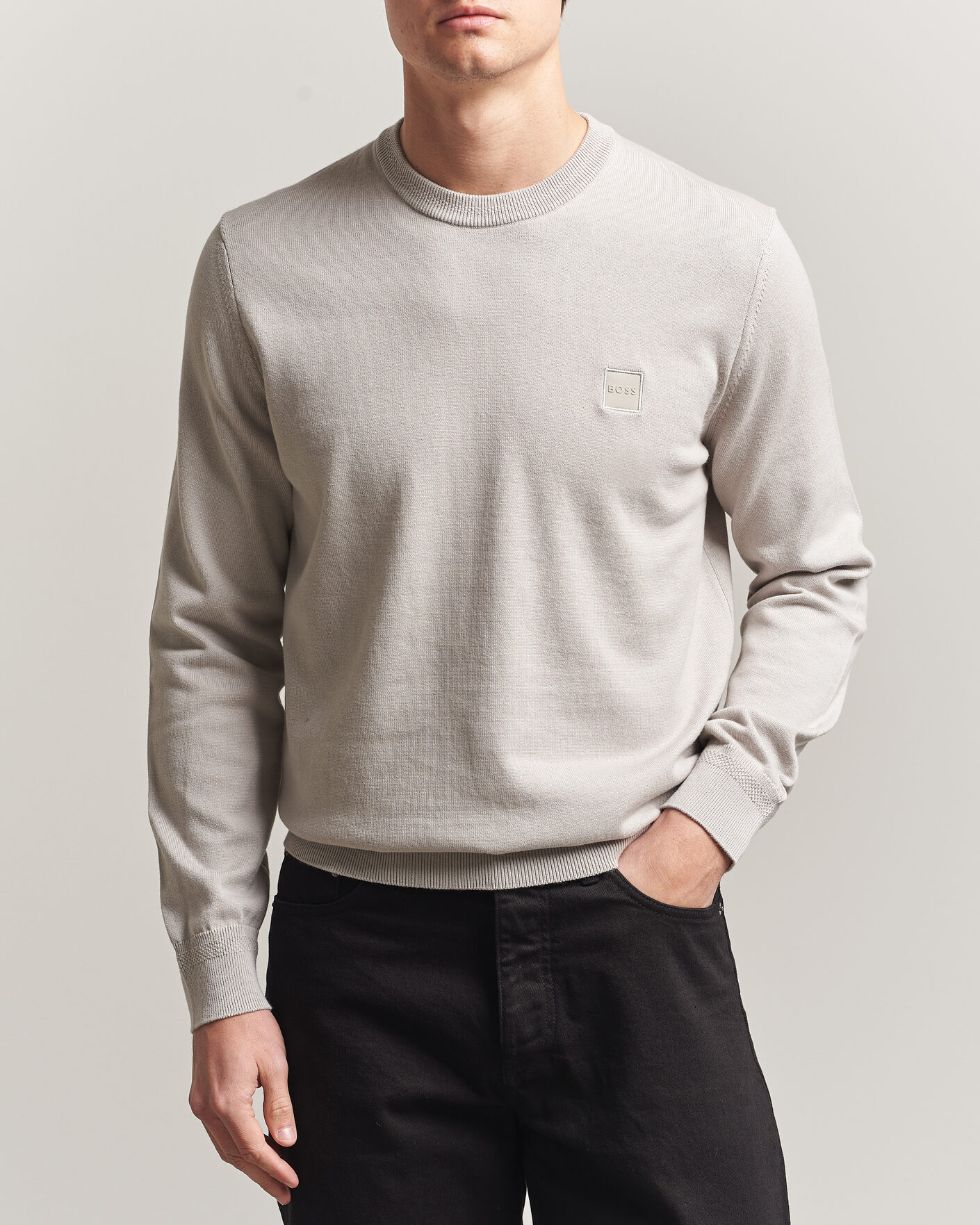 Herre | Trøjer | BOSS ORANGE | Kanovano Knitted Sweater Beige