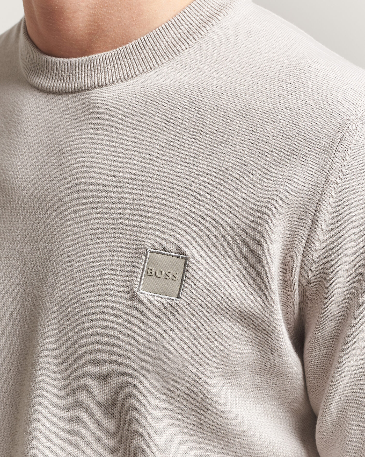 Herre | Trøjer | BOSS ORANGE | Kanovano Knitted Sweater Beige