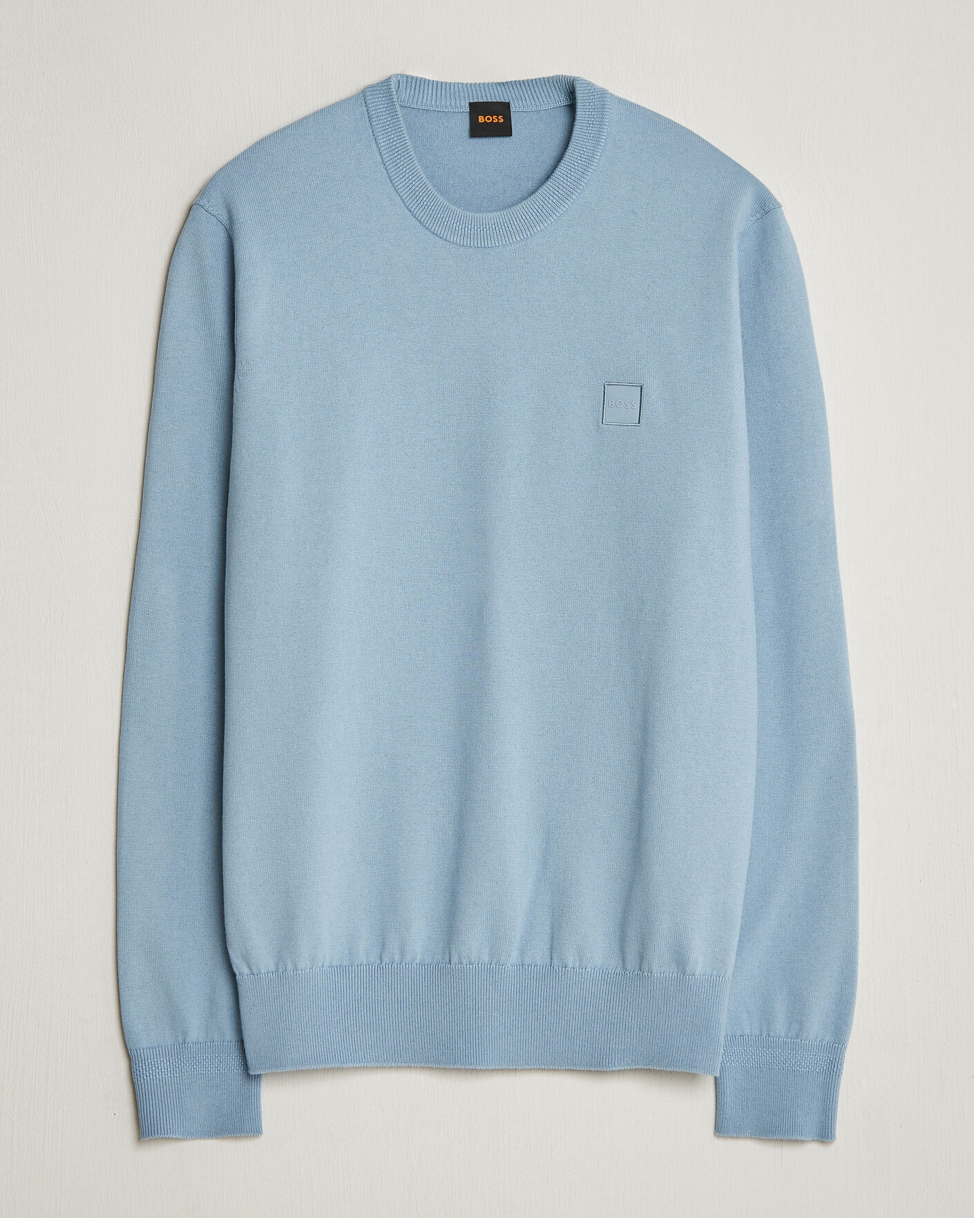 Herre | Trøjer | BOSS ORANGE | Kanovano Knitted Sweater Light Blue