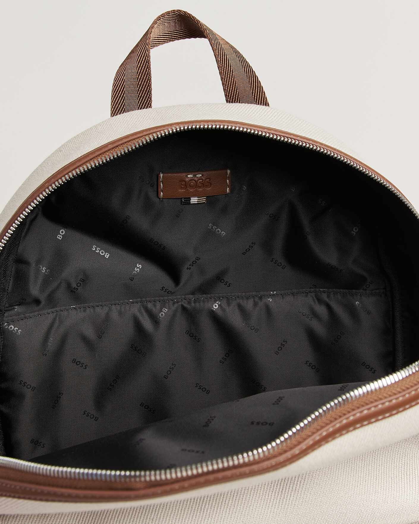 Herre | Tasker | BOSS BLACK | Dakkar Canvas Backpack Beige