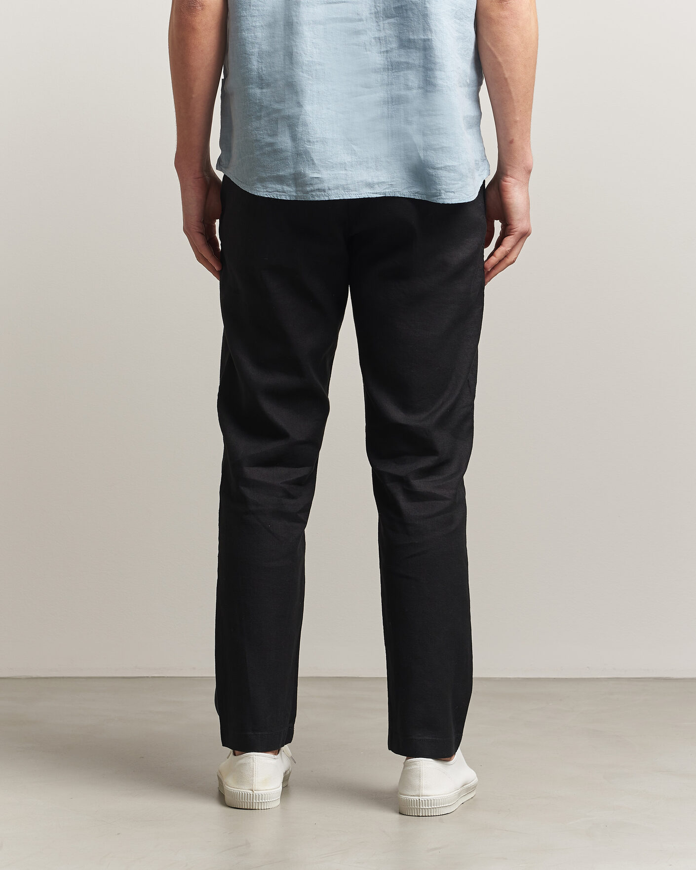 Herre | Bukser | BOSS ORANGE | Sanderson Linen Pants Black