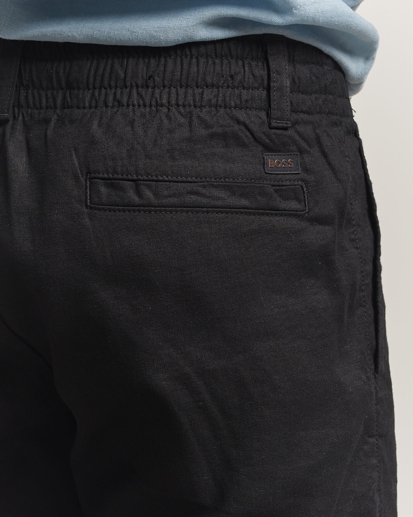 Herre | Bukser | BOSS ORANGE | Sanderson Linen Pants Black