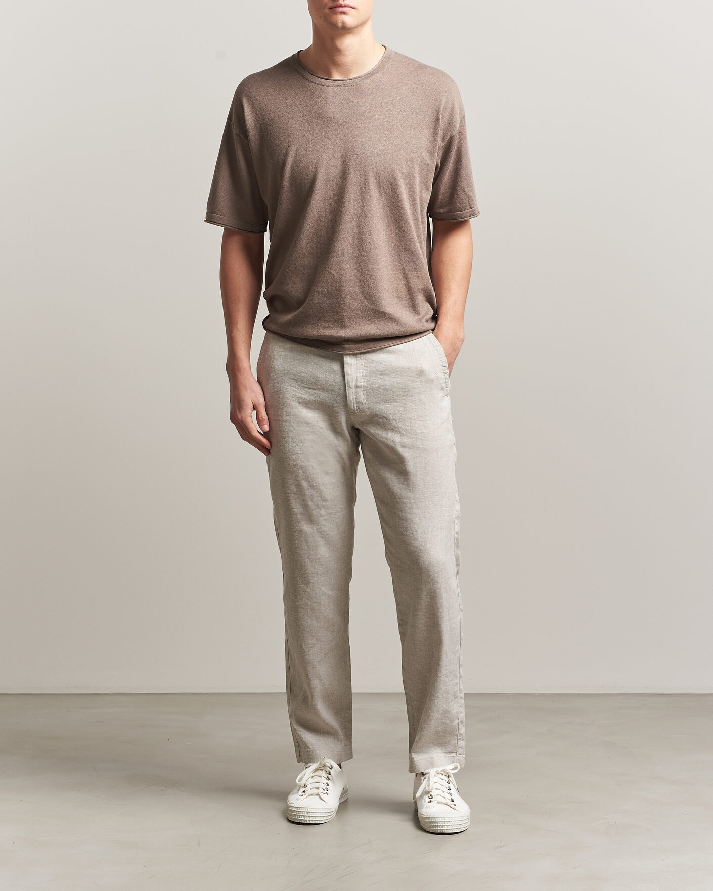 Herre | Bukser | BOSS ORANGE | Sanderson Linen Pants Open Grey