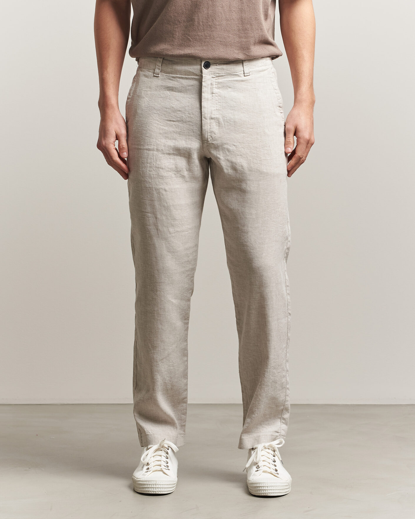 Herre | Bukser | BOSS ORANGE | Sanderson Linen Pants Open Grey