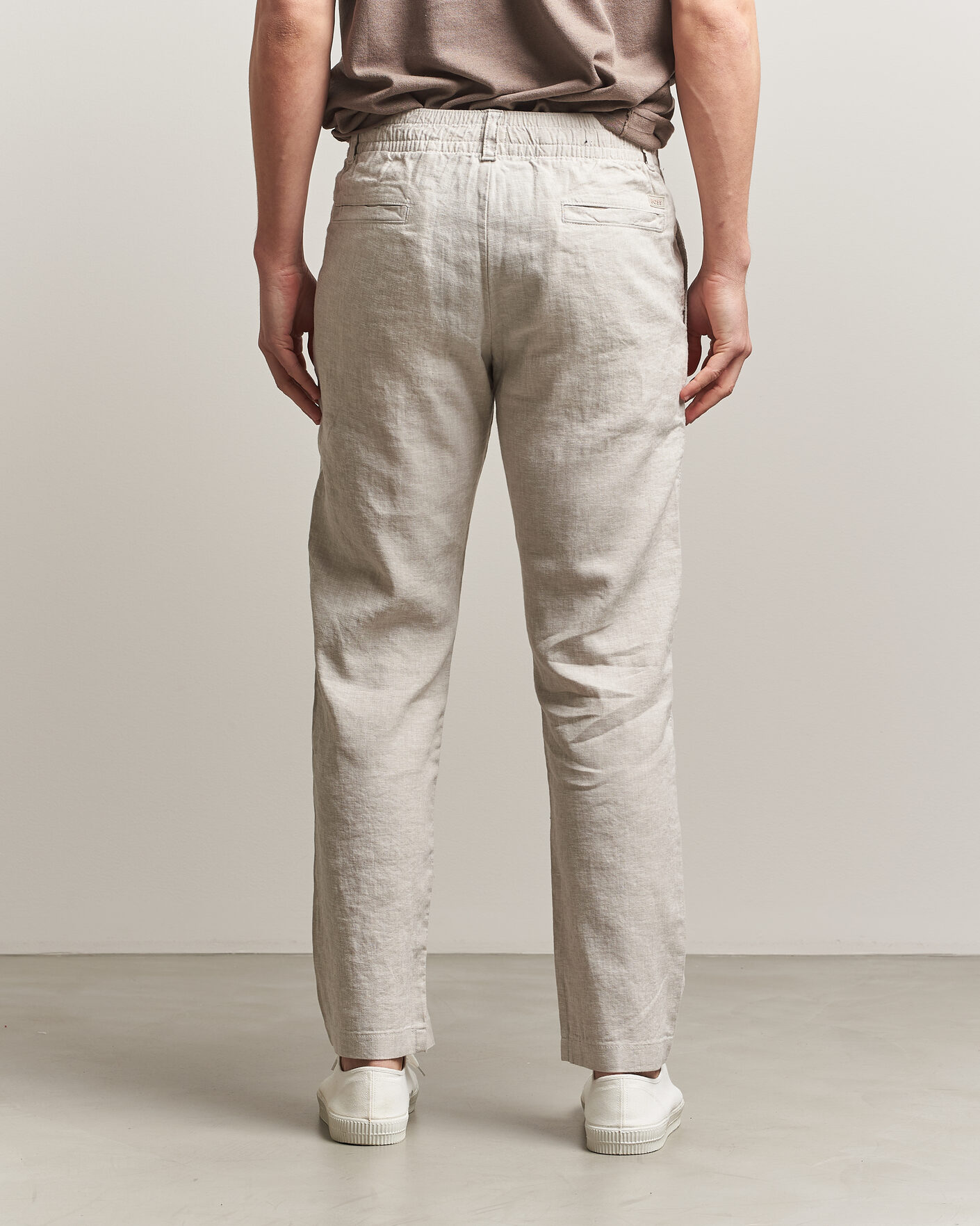 Herre | Bukser | BOSS ORANGE | Sanderson Linen Pants Open Grey