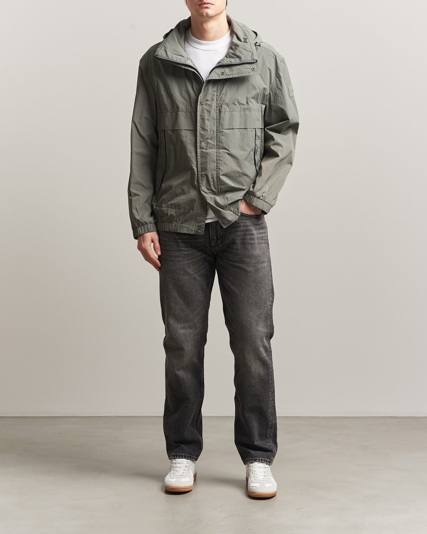 Herre | Jakker | BOSS ORANGE | Oberle Hooded Jacket Green