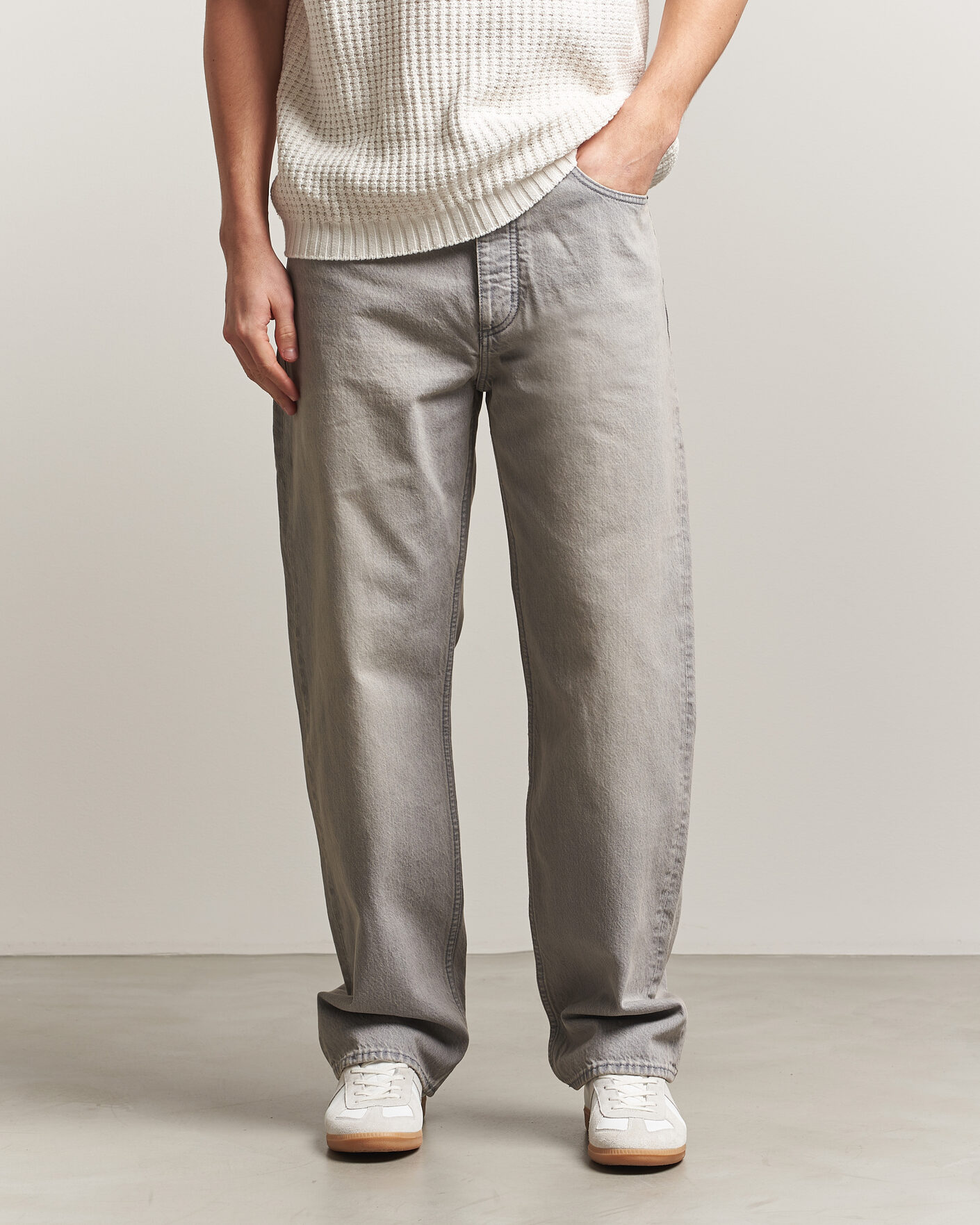 Herre | Jeans | HUGO | Nate Baggy Fit Jeans Medium Grey